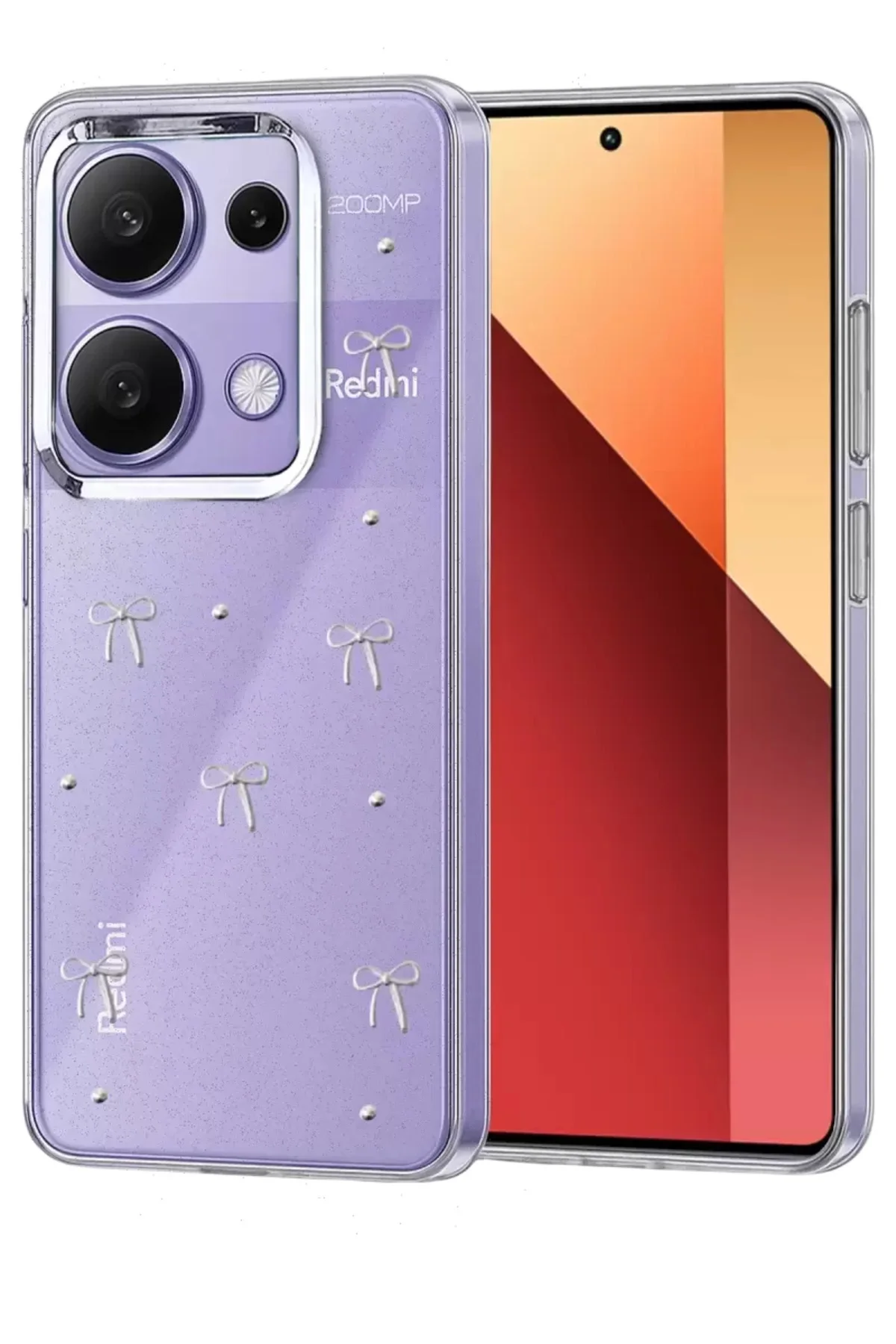 Newface Xiaomi Redmi Note 13 Pro 4g Fiyonk Desenli Kapak - Desen 1