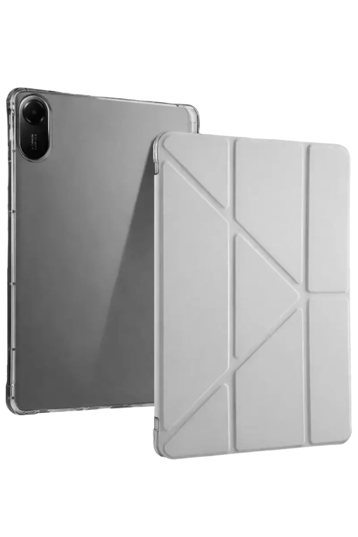 Newface Xiaomi Redmi Pad 2 Kalemlikli Mars Tablet Kılıfı - Gri