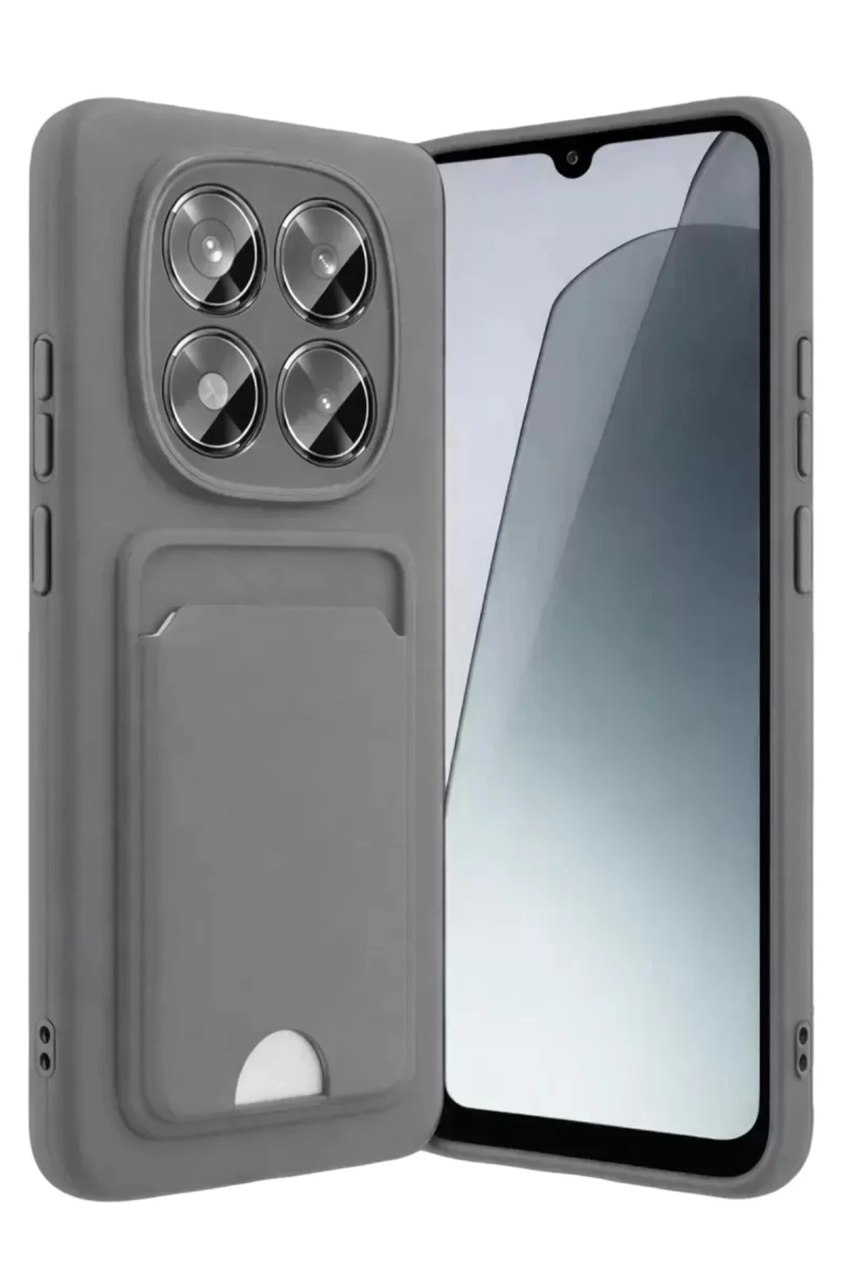 Newface Xiaomi Redmi Note 15 4g Kelvin Kartvizitli Silikon - Gri