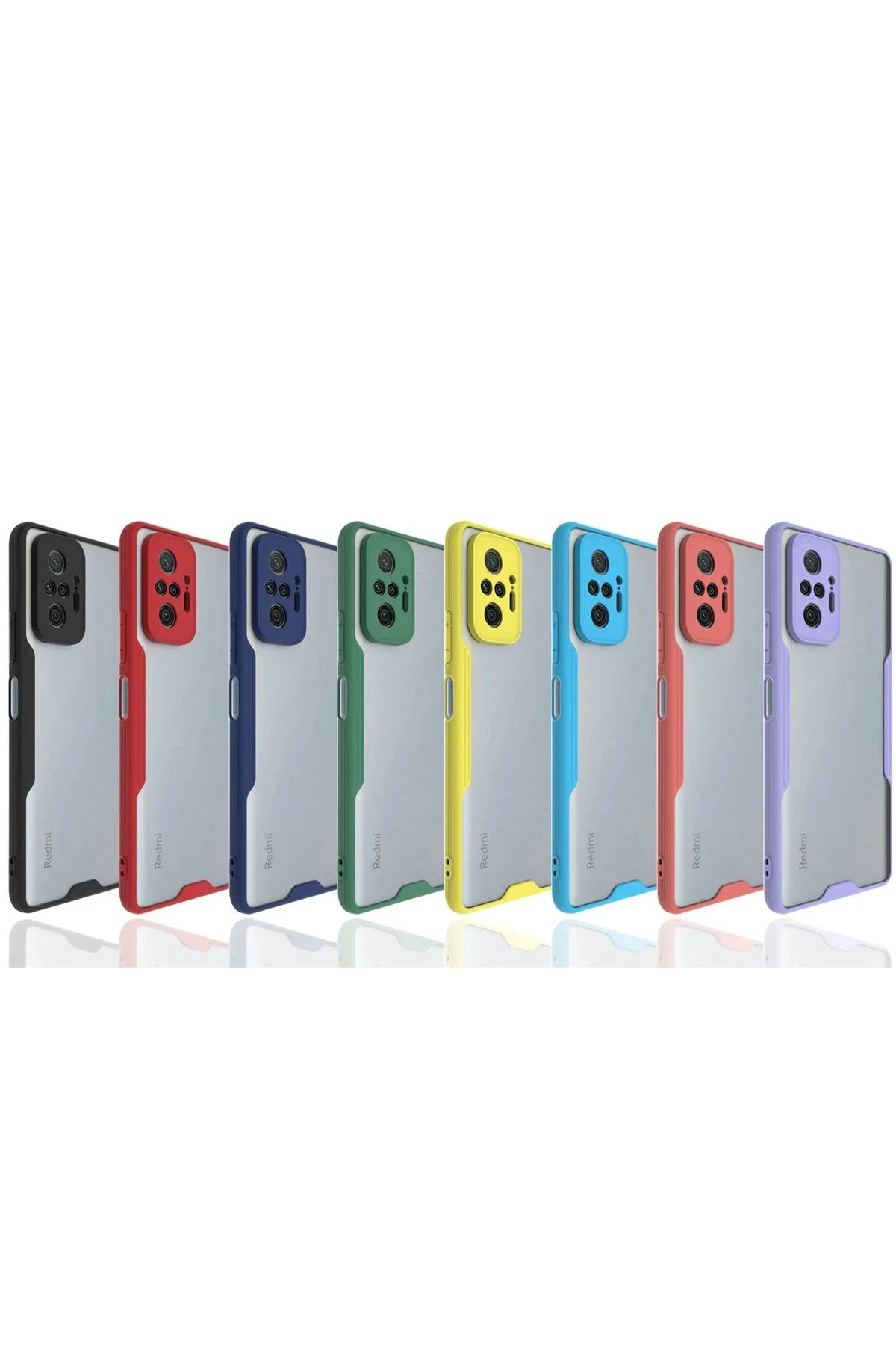 Newface Xiaomi Redmi Note 10 Pro Kılıf Platin Silikon - Mavi