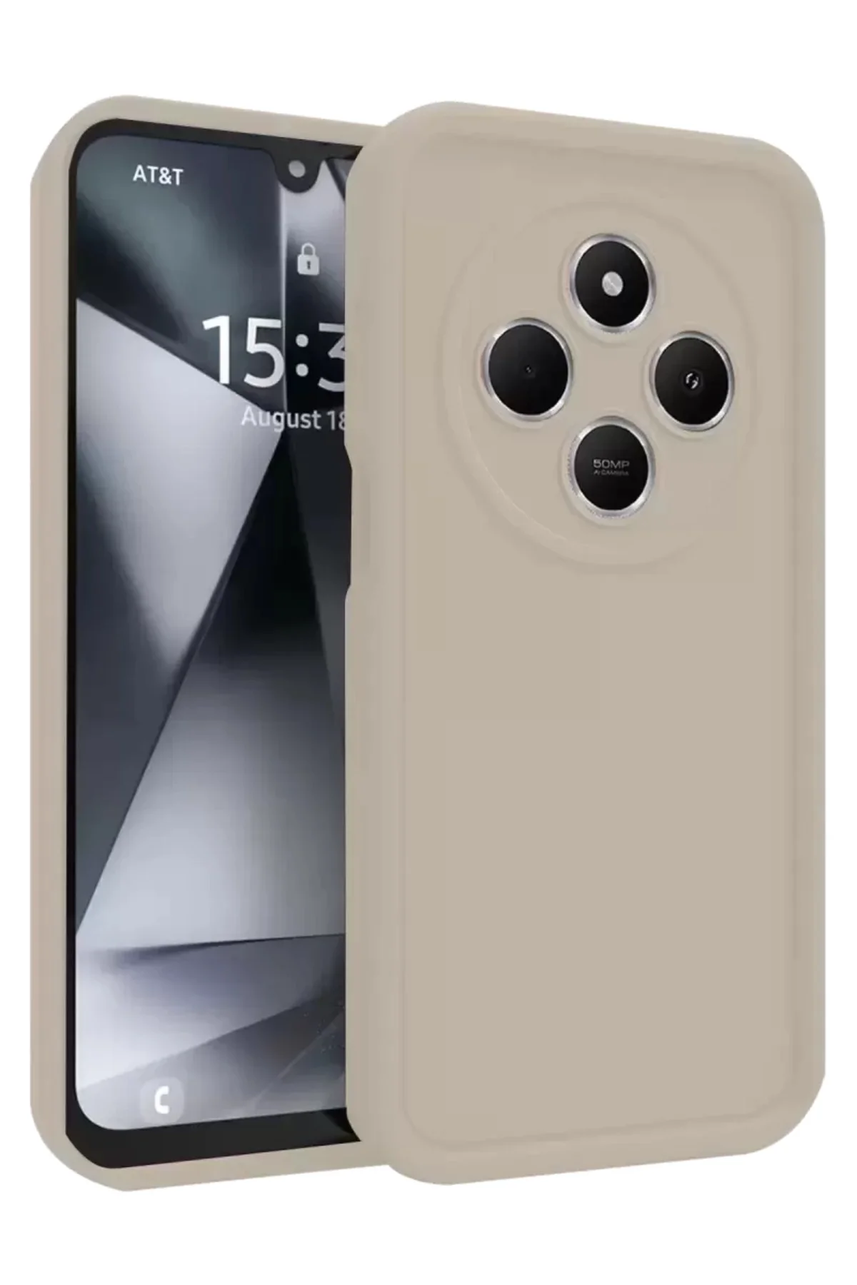 Newface Xiaomi Redmi 14c Kılıf Viera Silikon - Krem