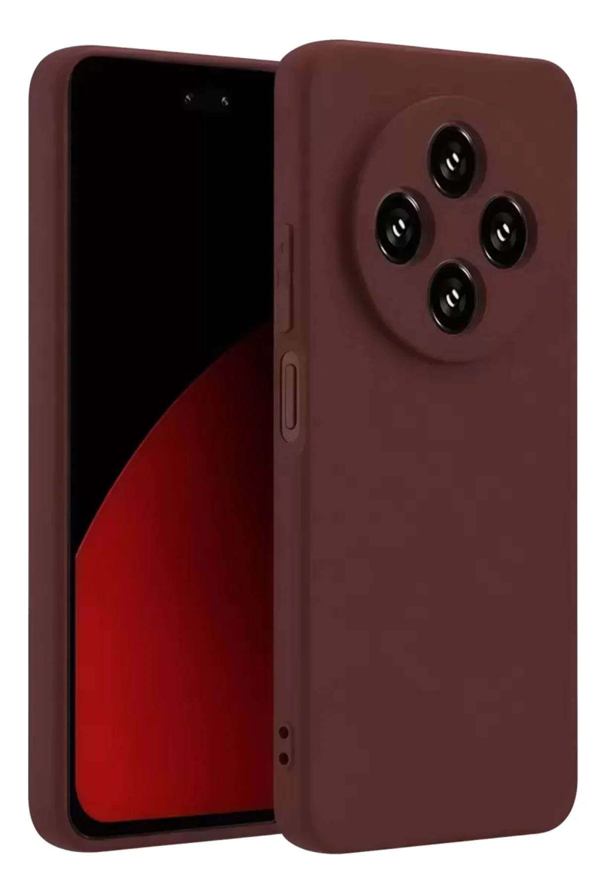 Newface Xiaomi Redmi 14c Kılıf First Silikon - Bordo