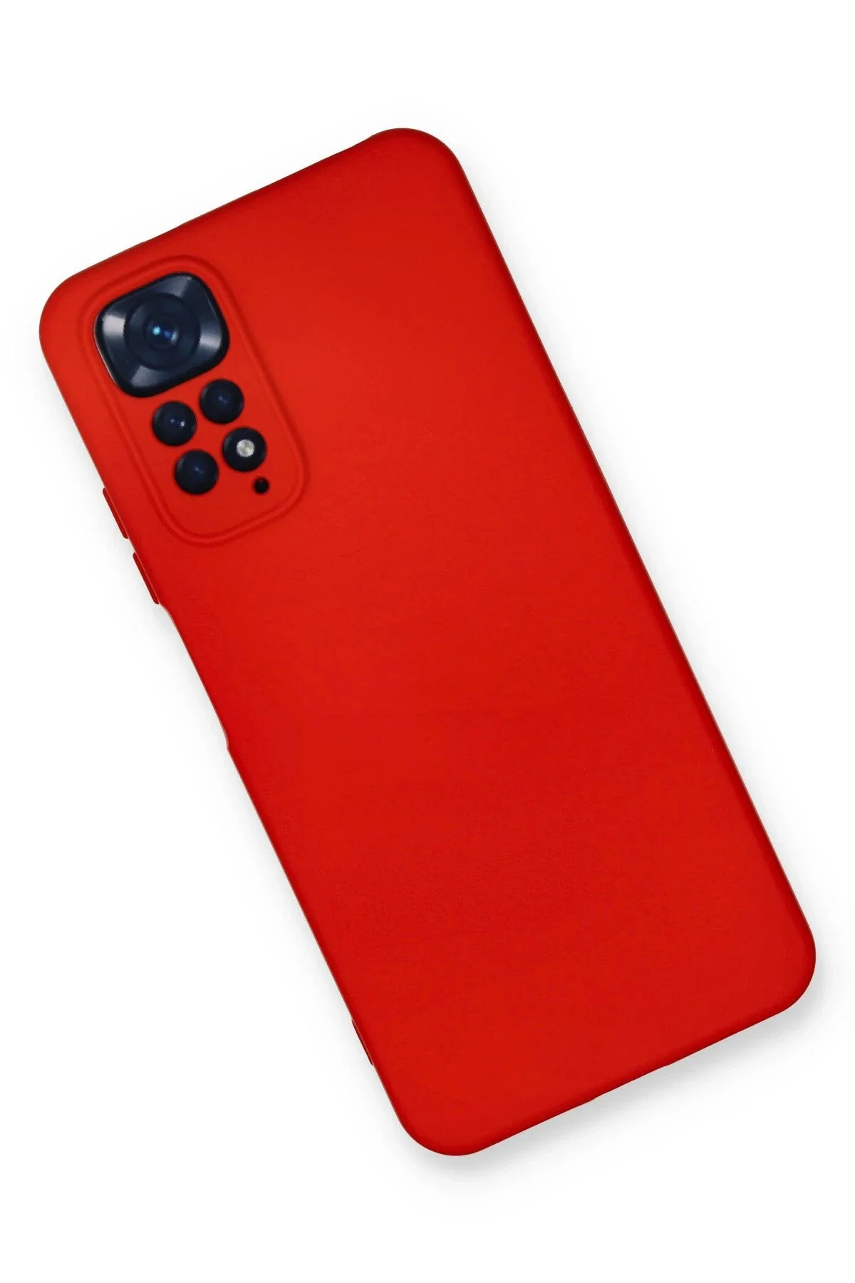 Newface Xiaomi Redmi Note 11 Kılıf Nano İçi Kadife Silikon - Kırm