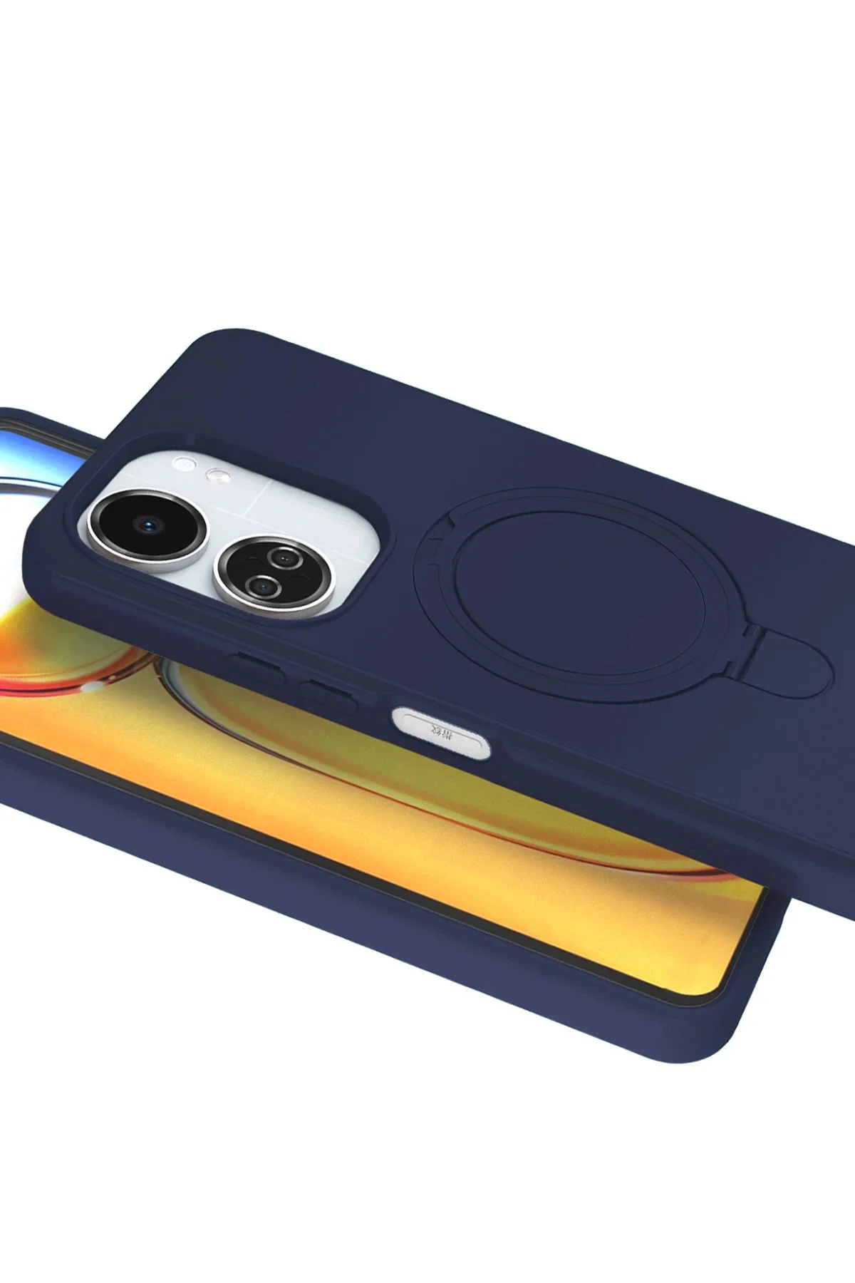 Newface Xiaomi Redmi 13c Regal Magsafe Standlı Kapak - Lacivert