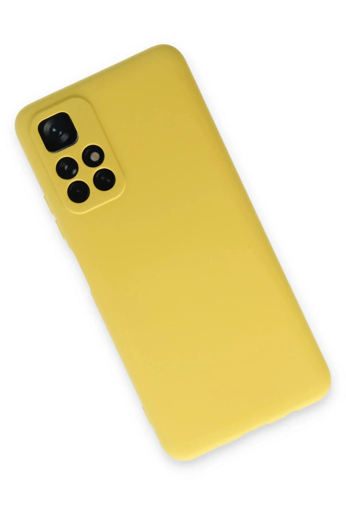 Newface Xiaomi Redmi Note 11t Kılıf Nano İçi Kadife Silikon - Sar