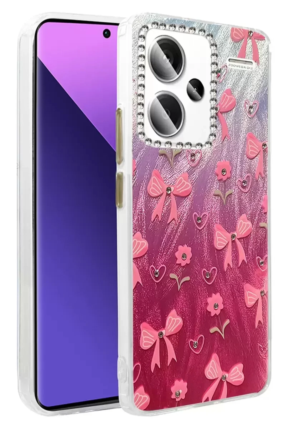 Newface Xiaomi Redmi Note 13 Pro Plus Kılıf Blade Aynalı Desenli Kapak - Desen 3