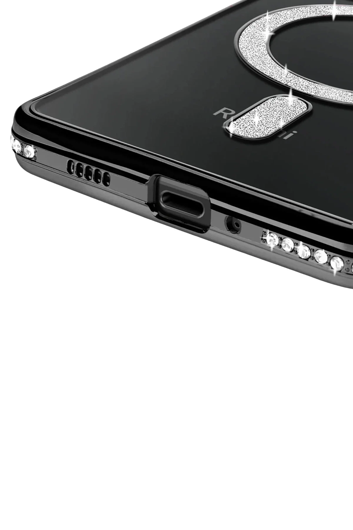 Newface Xiaomi Redmi 14c Joke Simli Magneticsafe Kılıf - Siyah