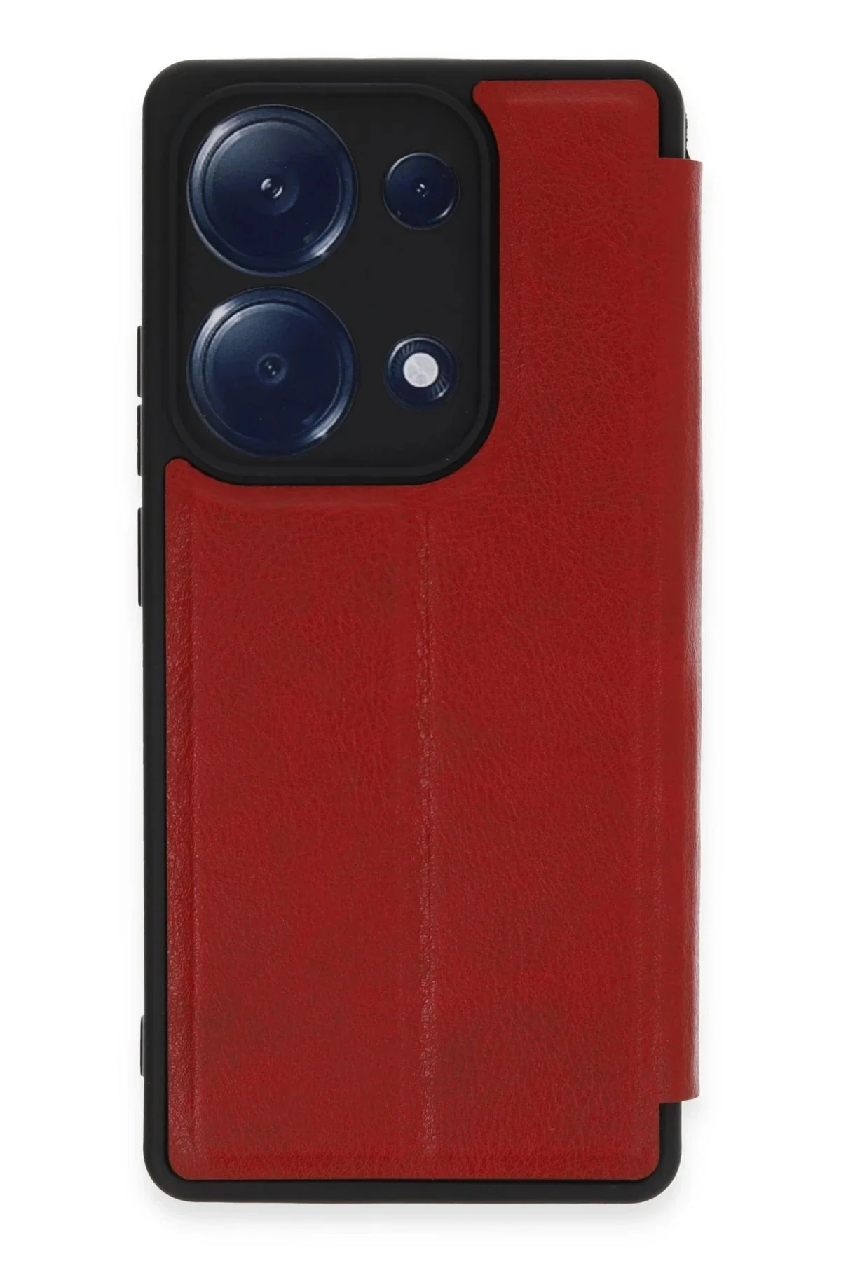Newface Xiaomi Redmi Note 13 Pro 4g Kılıf Flip Cover - Kırmızı