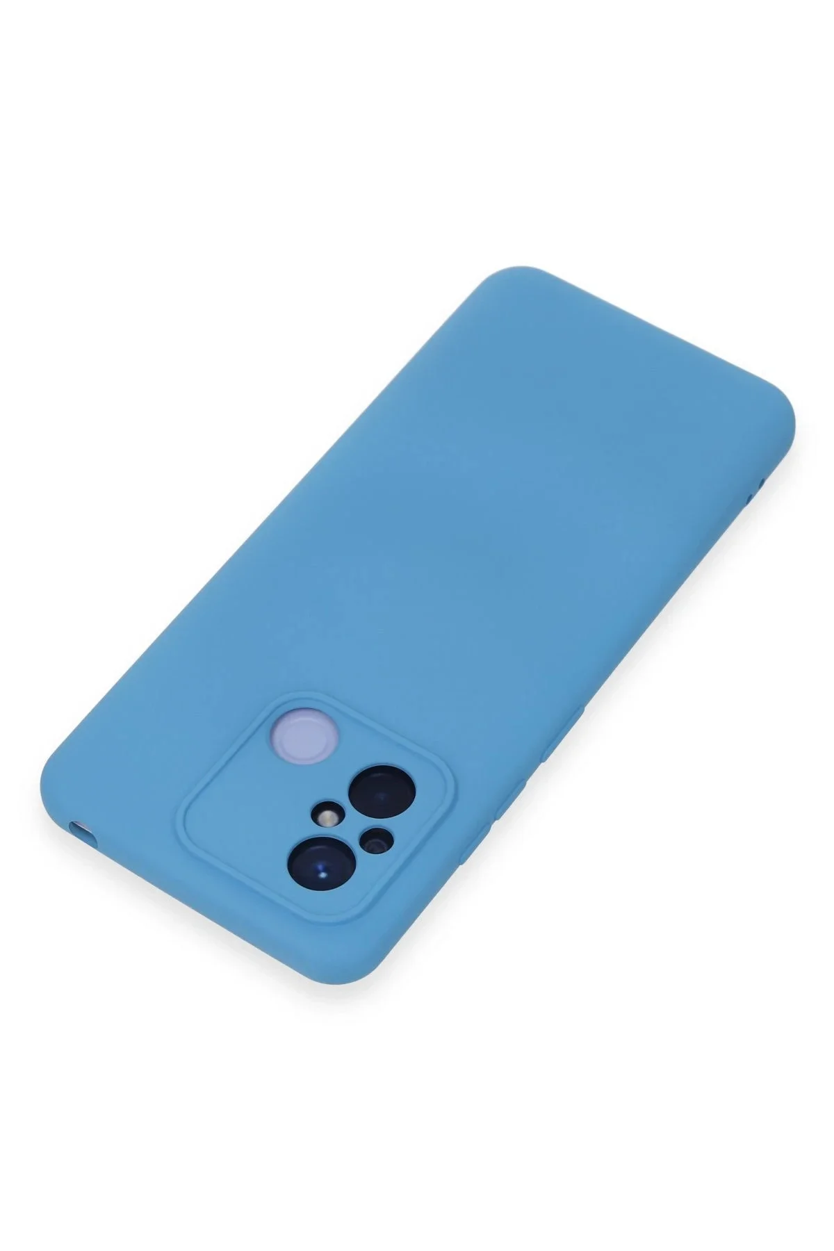 Newface Xiaomi Redmi 12c Kılıf Nano İçi Kadife Silikon - Mavi
