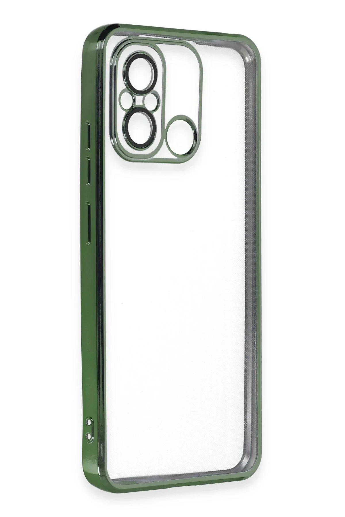 Newface Xiaomi Redmi 12c Kılıf Razer Lensli Silikon - Yeşil