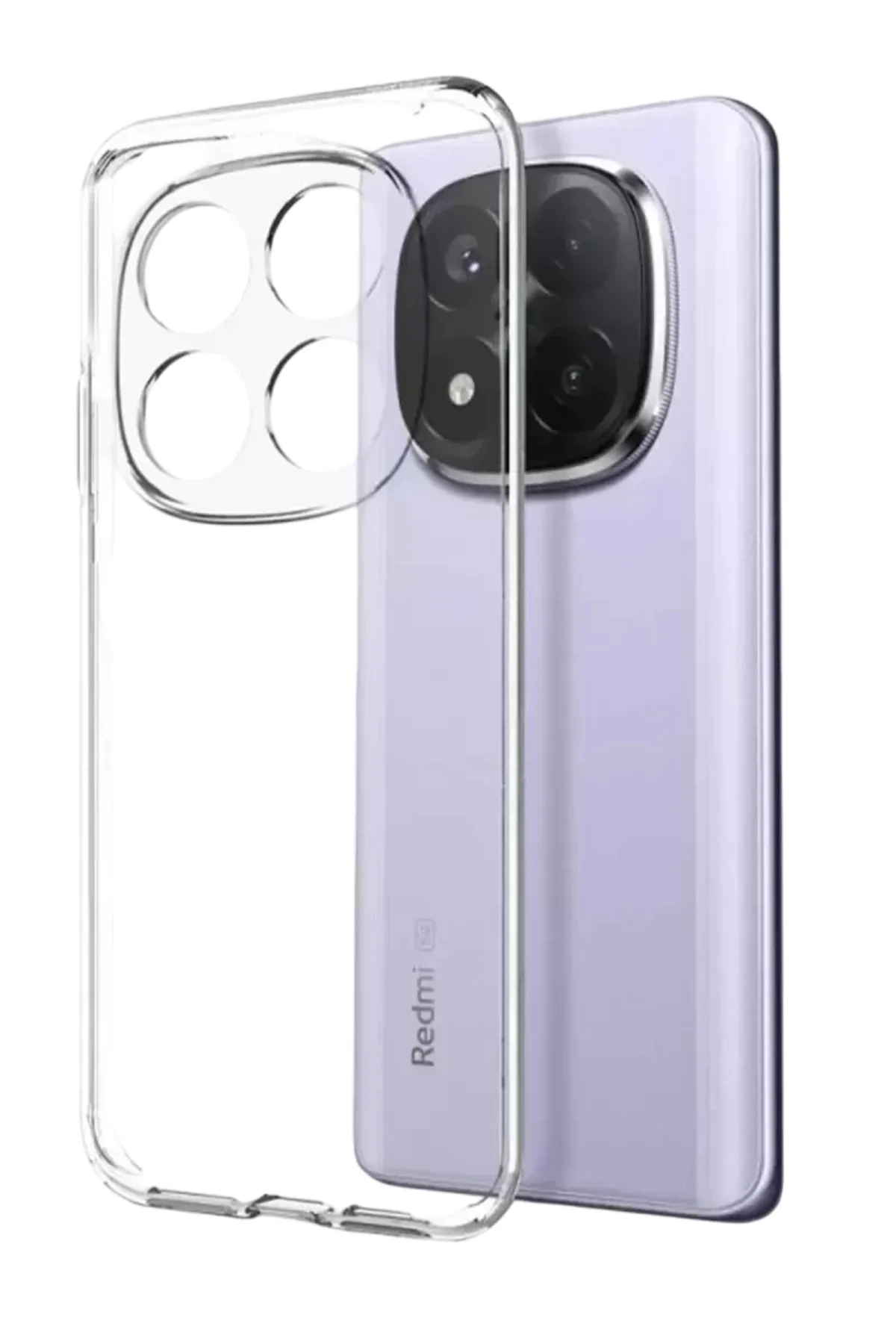 Newface Xiaomi Redmi Note 15 Pro Plus 5g Lüx Şeffaf Silikon - Şeffaf