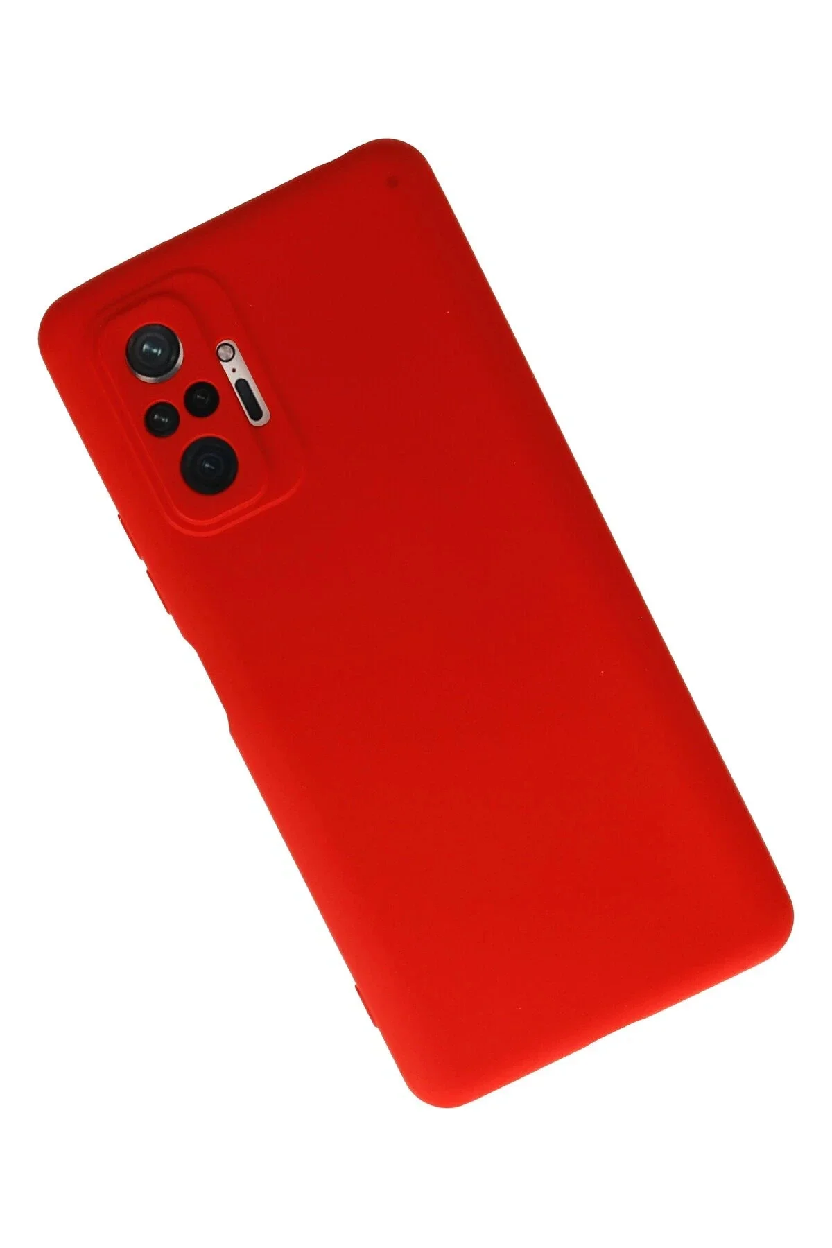 Newface Xiaomi Redmi Note 10 Pro Kılıf Nano İçi Kadife Silikon - Kırmızı