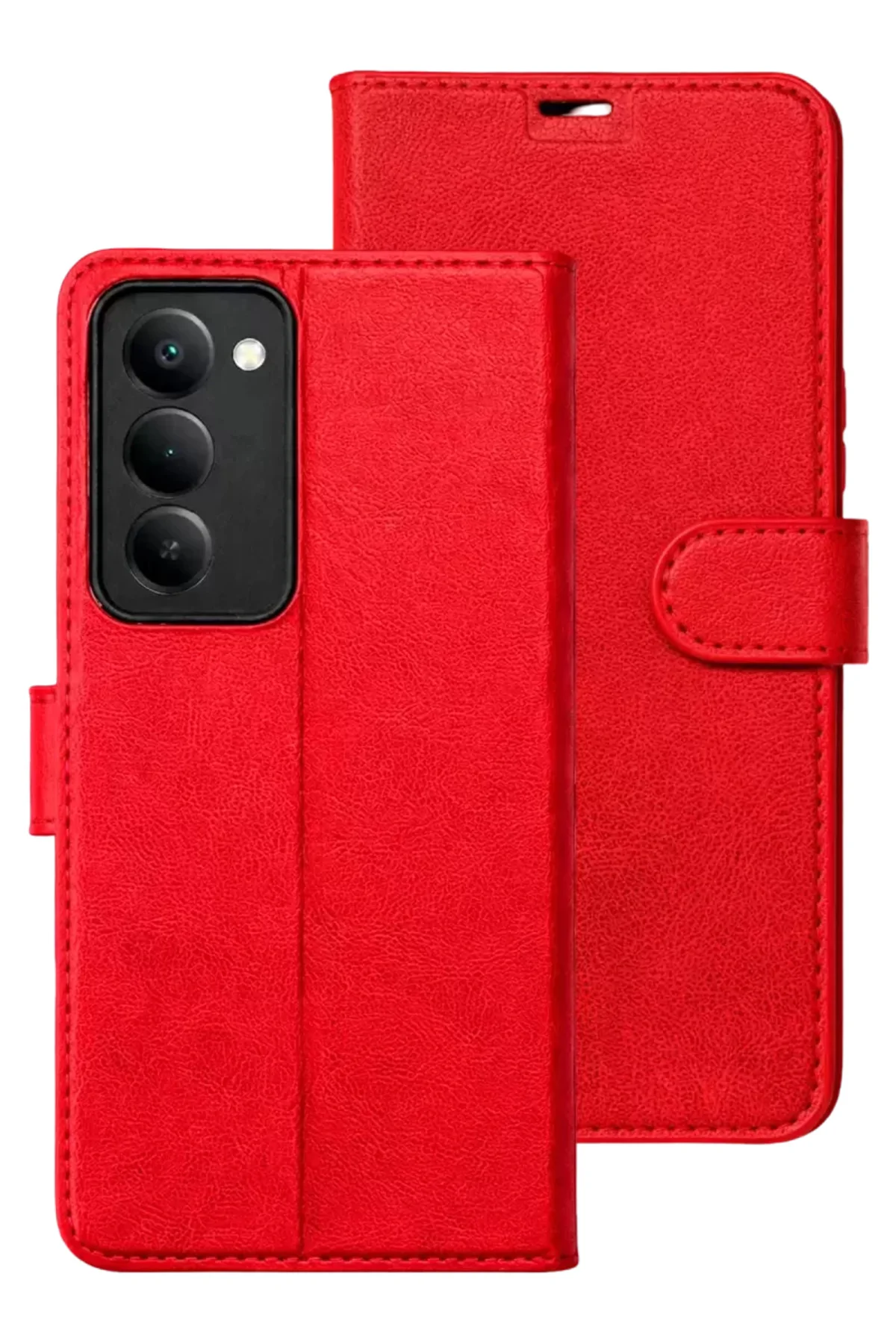 Newface Xiaomi Redmi 15 5g Trend S Plus Kapaklı Kılıf - Kırmızı