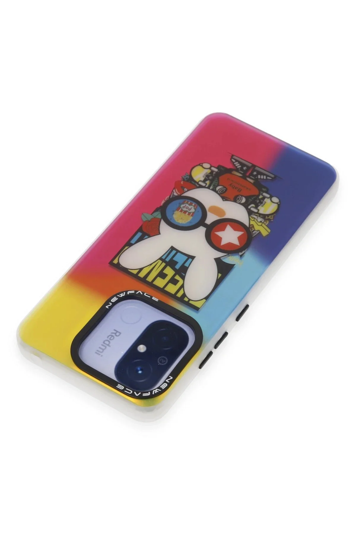 Newface Xiaomi Redmi 12c Kılıf Estoril Desenli Kapak - Estoril - 