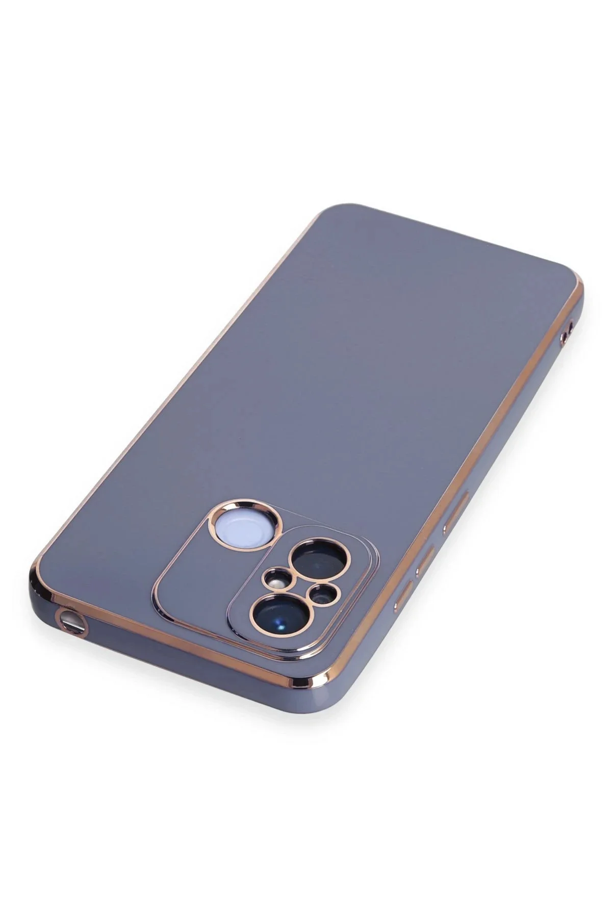 Newface Xiaomi Redmi 12c Kılıf Volet Silikon - Mavi
