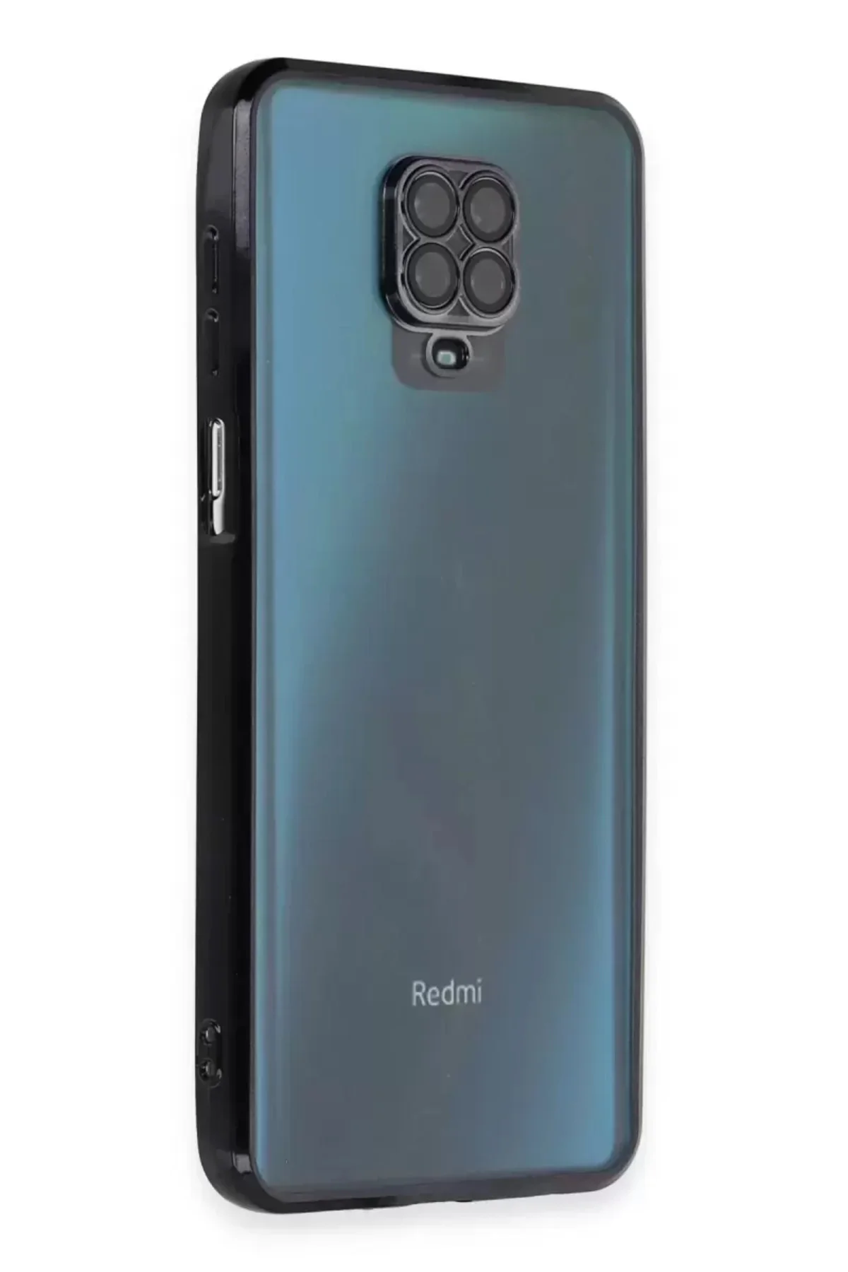 Newface Xiaomi Redmi Note 9 Pro Kılıf Razer Lensli Silikon - Siya