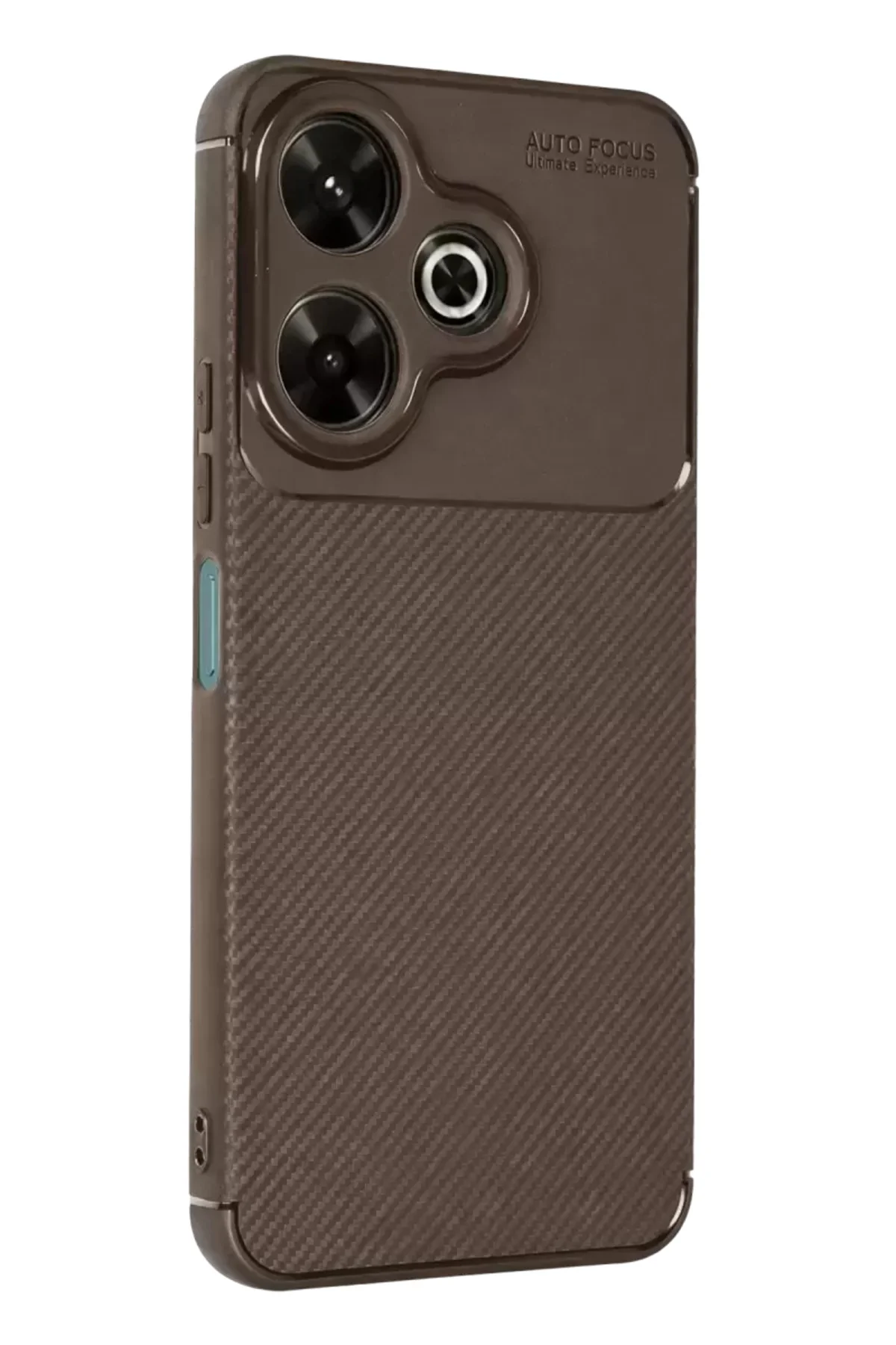 Newface Xiaomi Redmi 13 4g Kılıf Auto Focus Karbon Kapak - Kahverengi