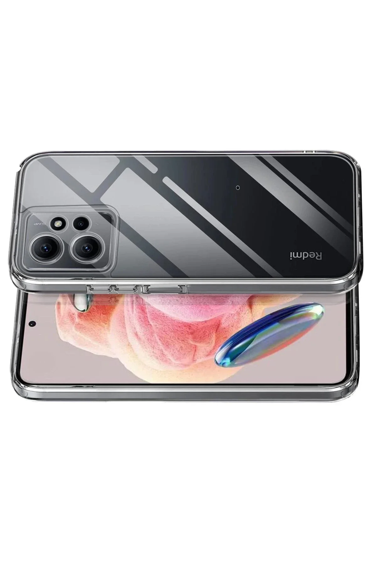 Newface Xiaomi Redmi Note 12 4g Kılıf Lüx Şeffaf Silikon