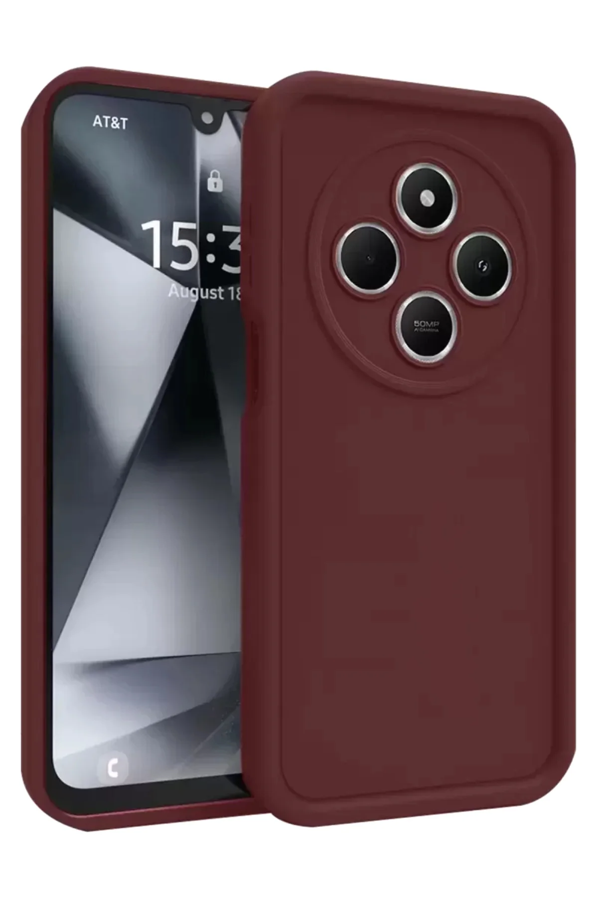 Newface Xiaomi Redmi 14c Kılıf Viera Silikon - Bordo