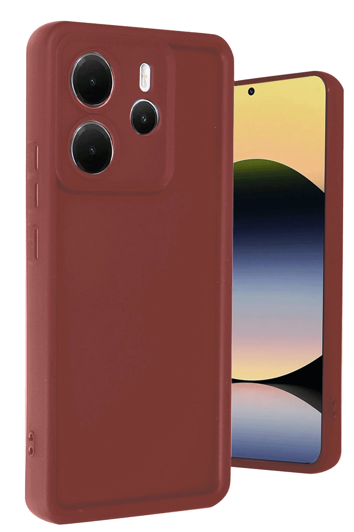 Newface Xiaomi Redmi Note 14 4g Kılıf Viera Silikon - Bordo
