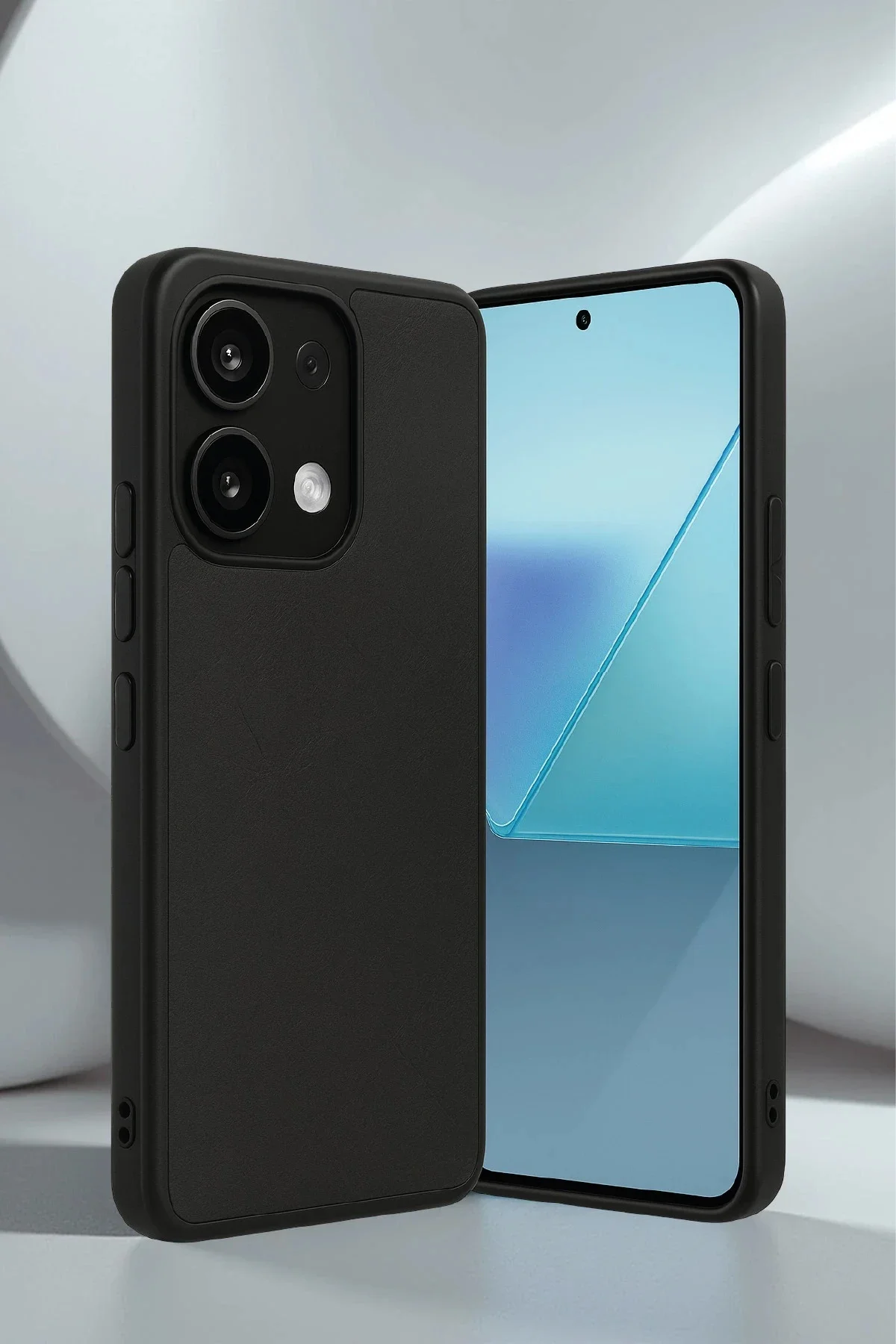 Newface Xiaomi Redmi Note 13 Pro 4g Kılıf Aras Deri Kapak - Pudra