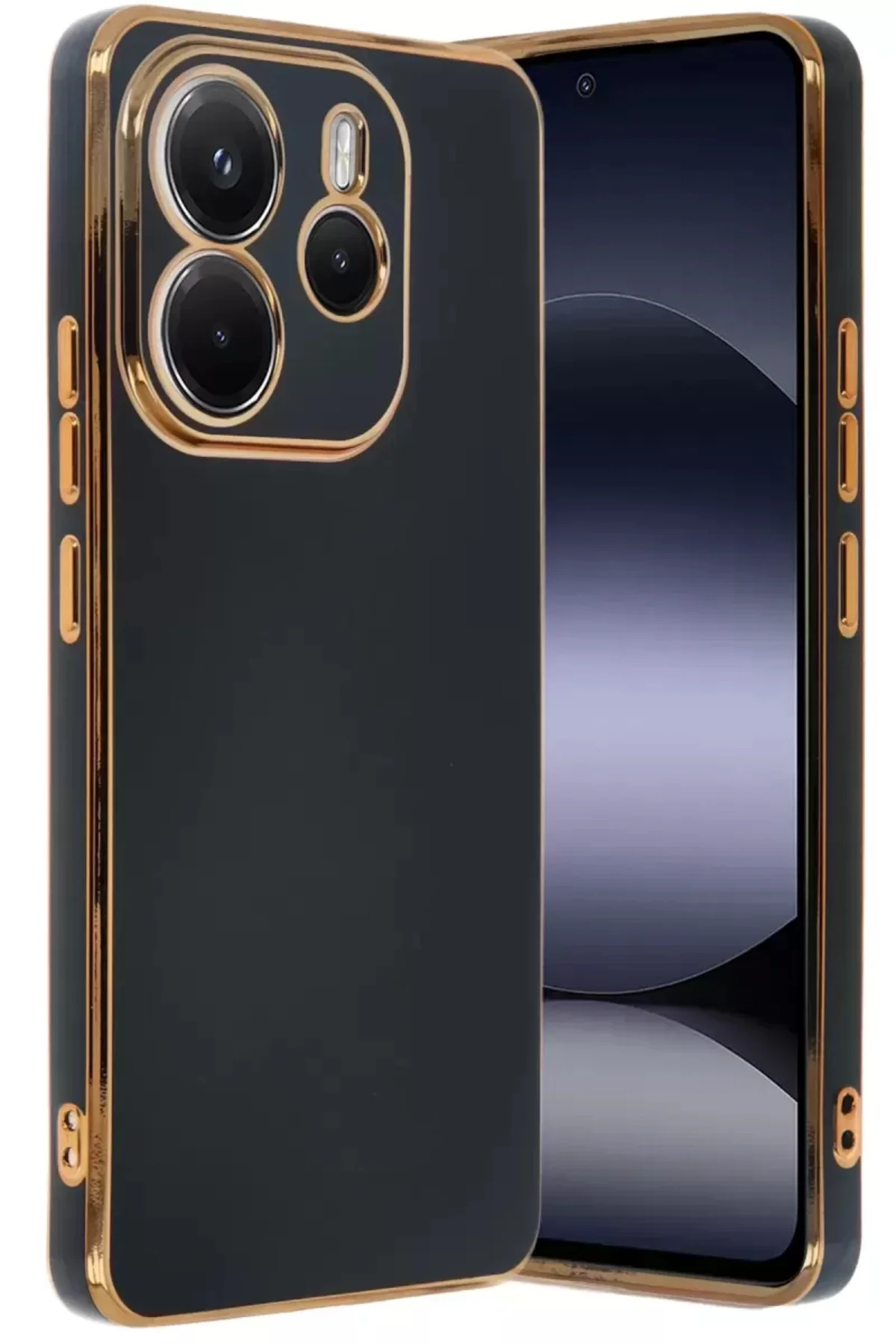 Newface Xiaomi Redmi Note 14 4g Kılıf Volet Silikon - Siyah