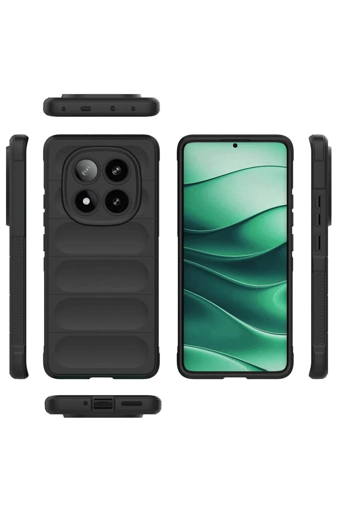 Newface Xiaomi Redmi Note 14 Pro 4g Kılıf Optimum Silikon - Siyah