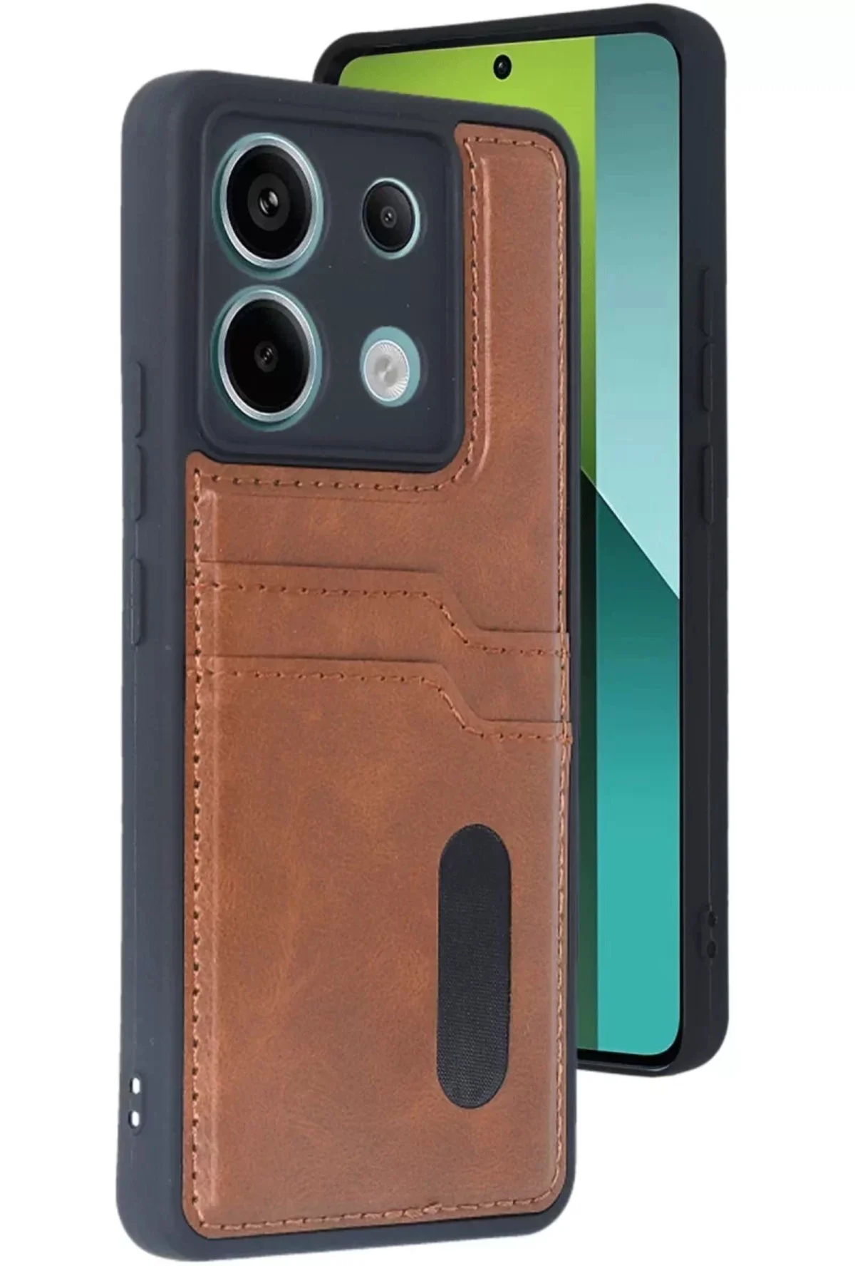 Newface Xiaomi Redmi Note 13 Pro 4g Kılıf Sara Kartvizitli Deri K