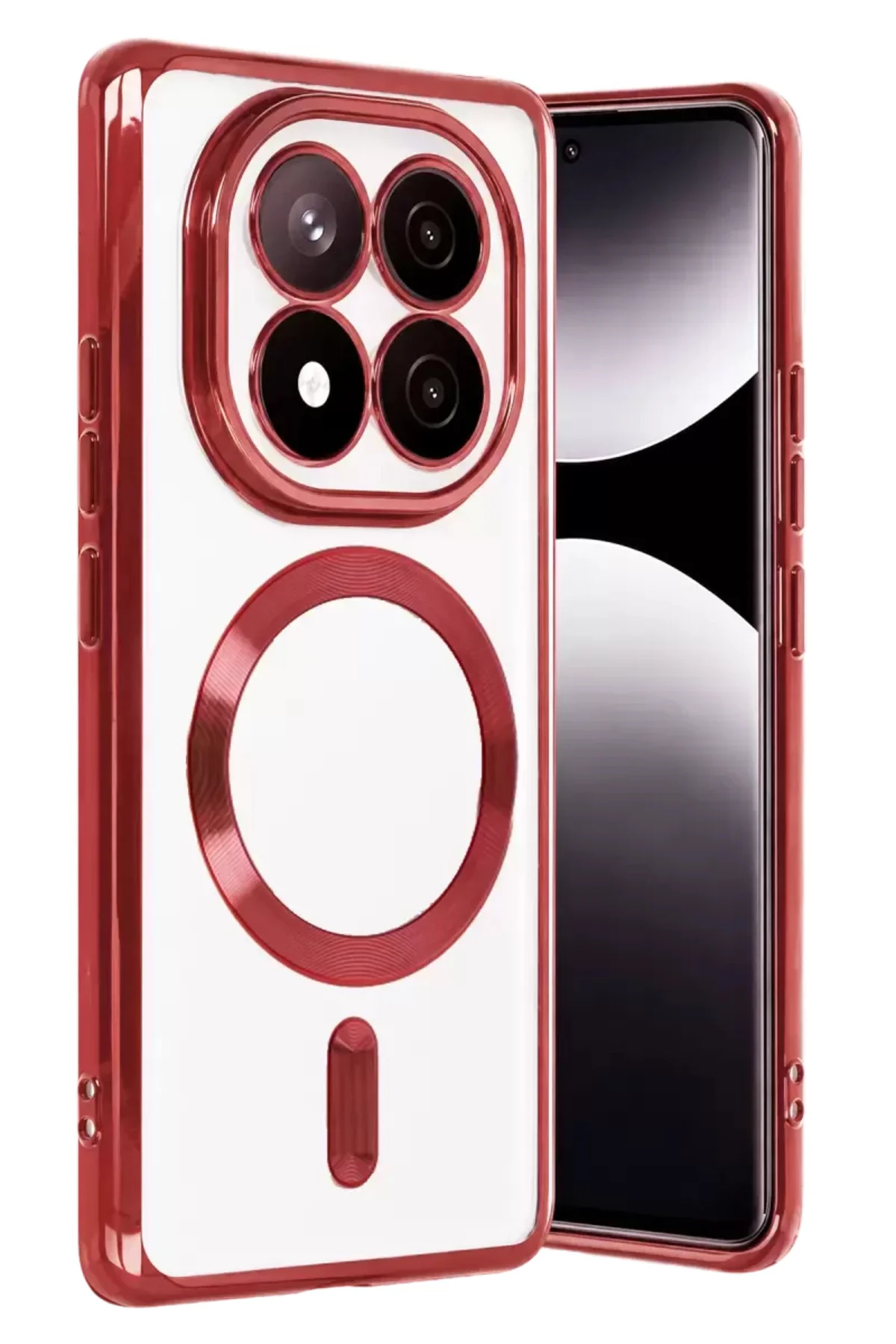 Newface Xiaomi Redmi Note 15 4g Kross Magneticsafe Kapak - Kırmız