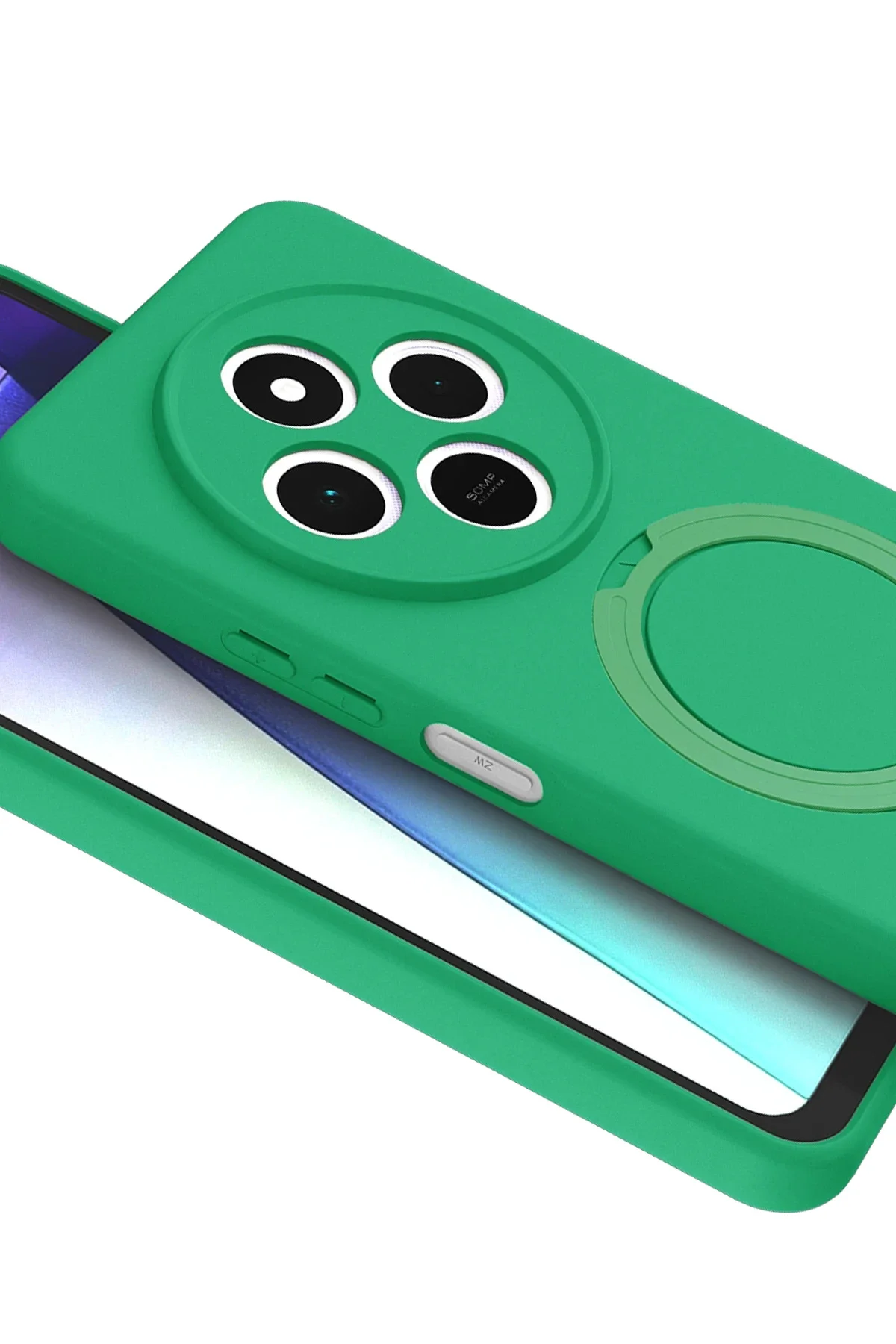 Newface Xiaomi Redmi 14c Regal Magsafe Standlı Kapak - Yeşil