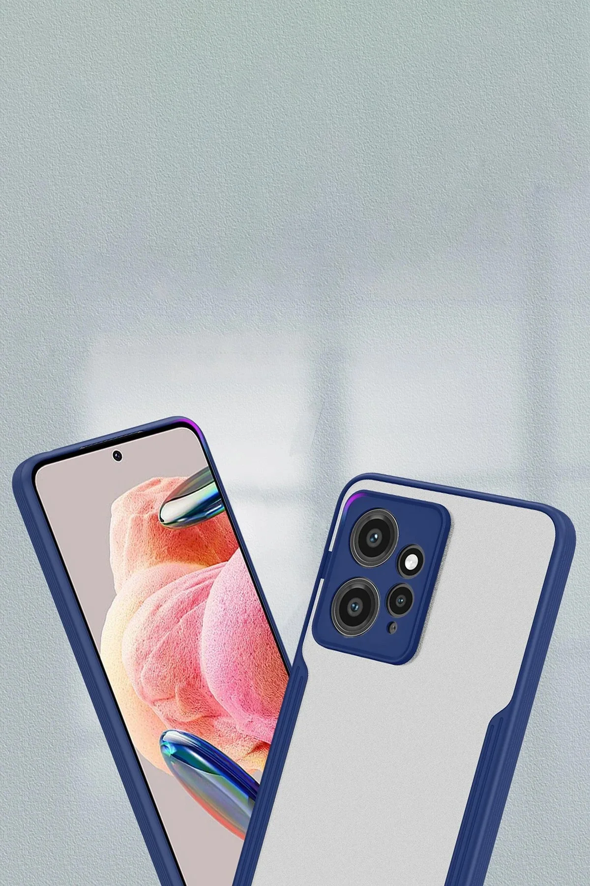 Newface Xiaomi Redmi Note 12 4g Kılıf Platin Silikon - Pembe