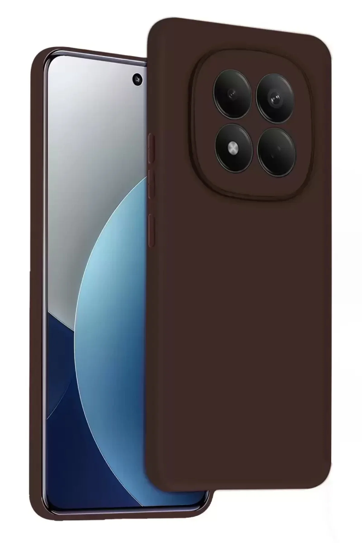 Newface Xiaomi Redmi Note 15 4g First Silikon - Kahverengi