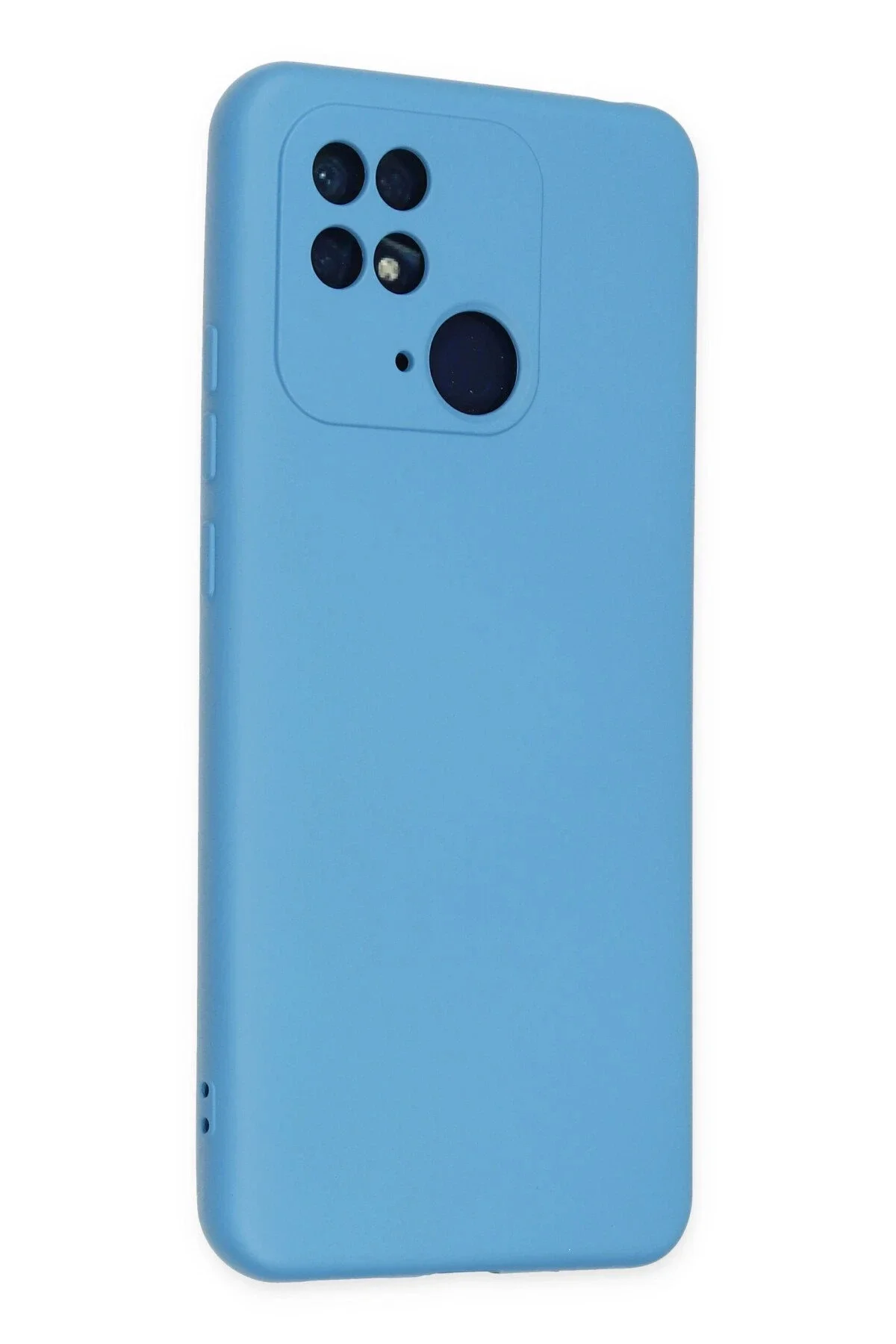 Newface Xiaomi Redmi 10c Kılıf Nano İçi Kadife Silikon - Mavi