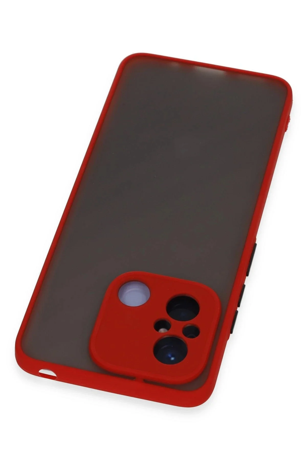 Newface Xiaomi Redmi 12c Kılıf Montreal Silikon Kapak - Kırmızı