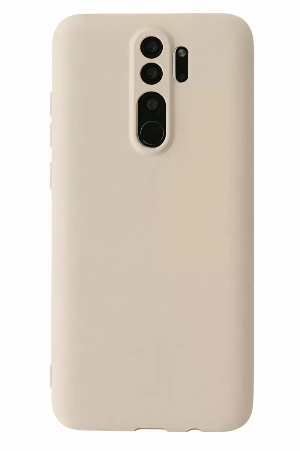 Newface Xiaomi Redmi Note 8 Pro Kılıf First Silikon - Krem