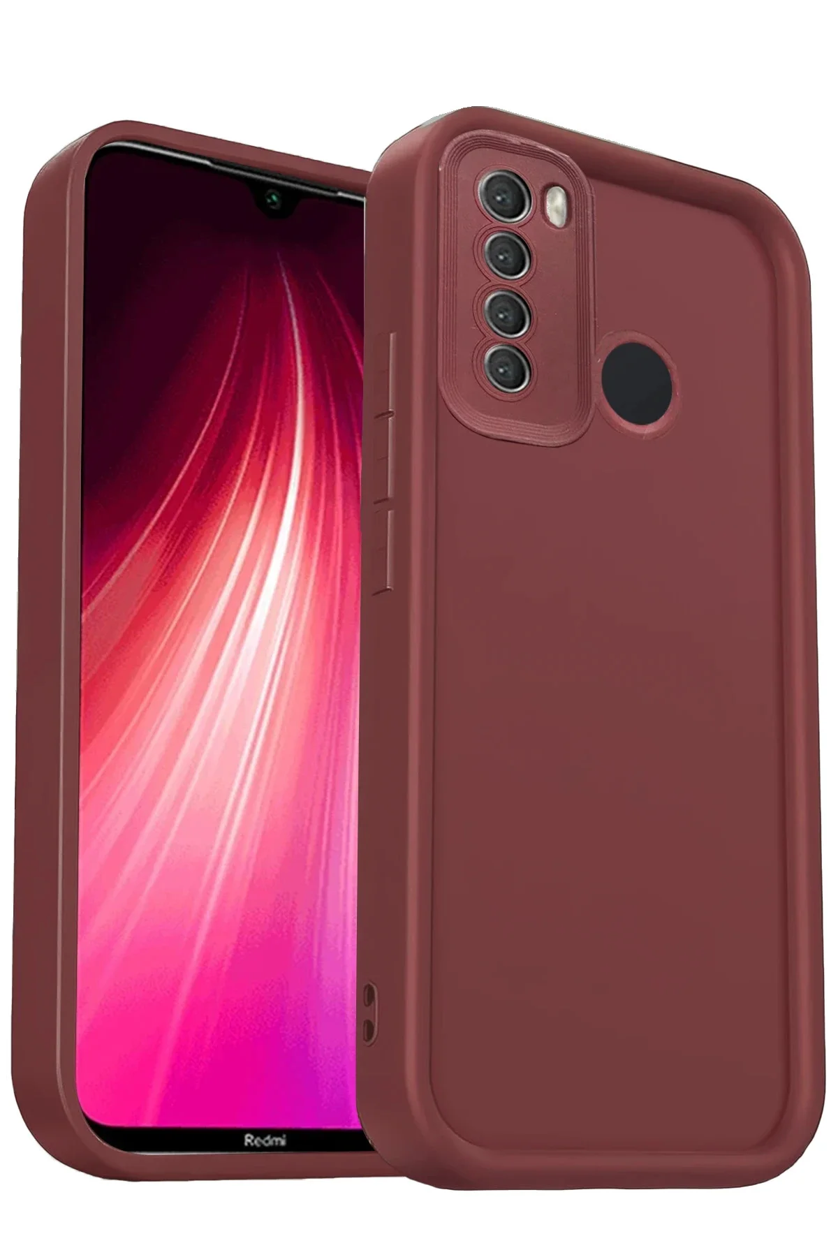 Newface Xiaomi Redmi Note 8 Kılıf Viera Silikon - Bordo