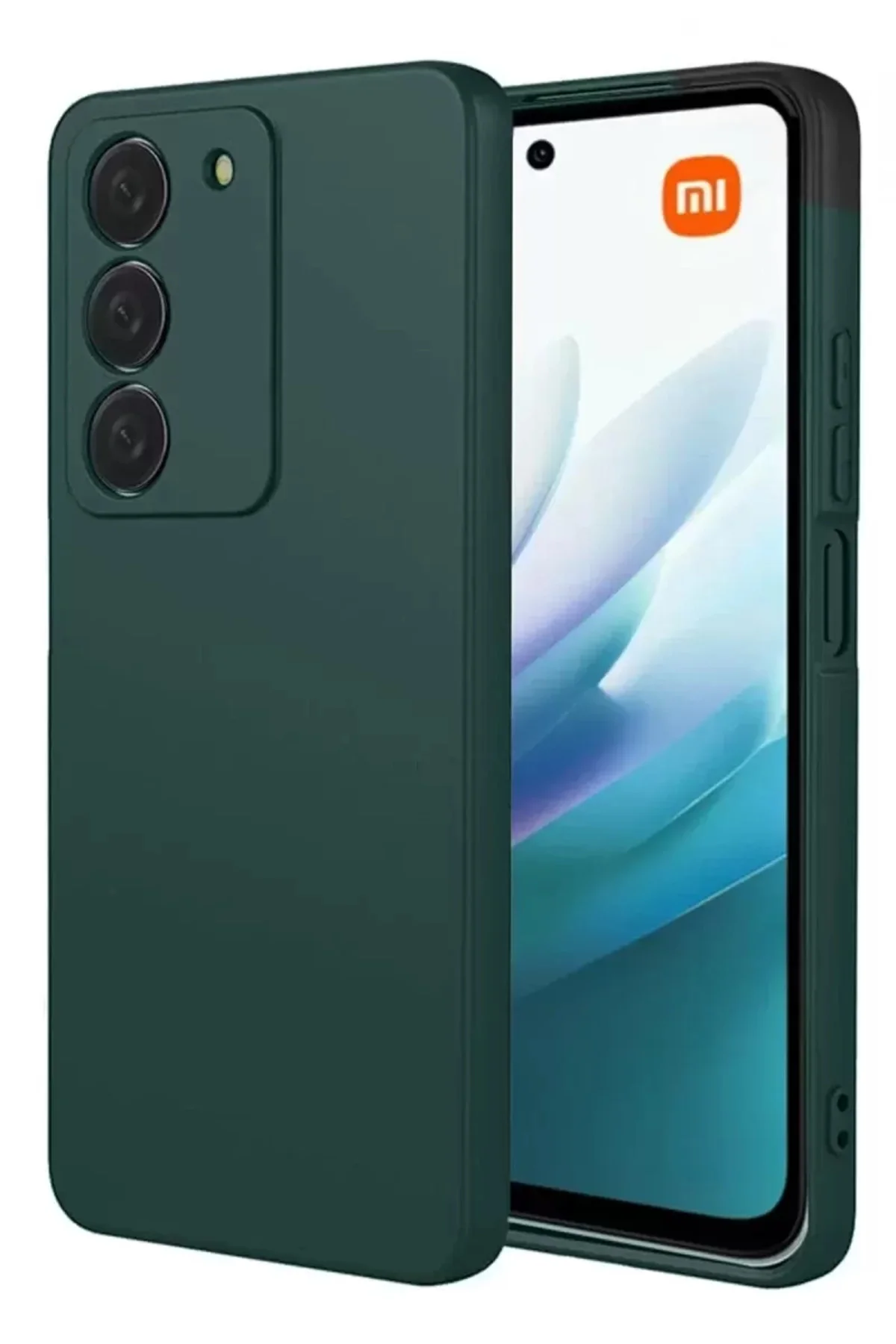 Newface Xiaomi Redmi 15 4g First Silikon - Koyu Yeşil