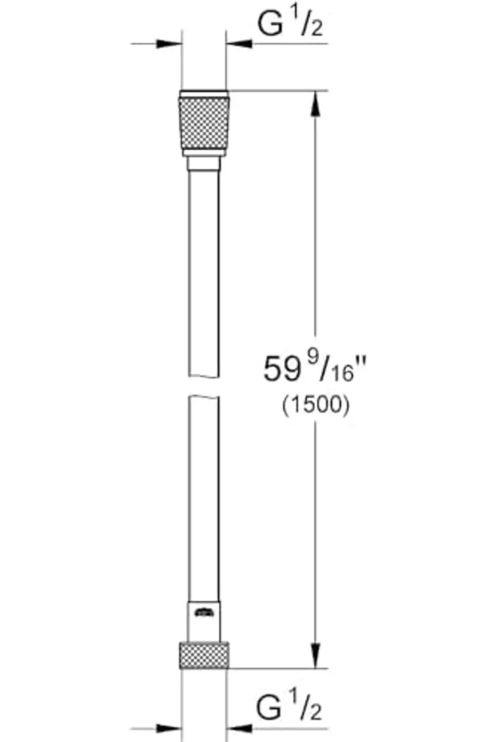 newpolyx 150cm Siyah PVC Banyo Duş Hortumu/Ultra Dayanıklı Banyo