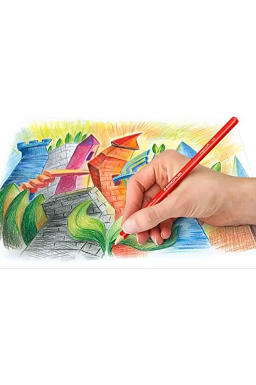 newpolyx 157 Sb24 13 Ergosoft Üçgen Kuru Boya 24'lü goldglint 395