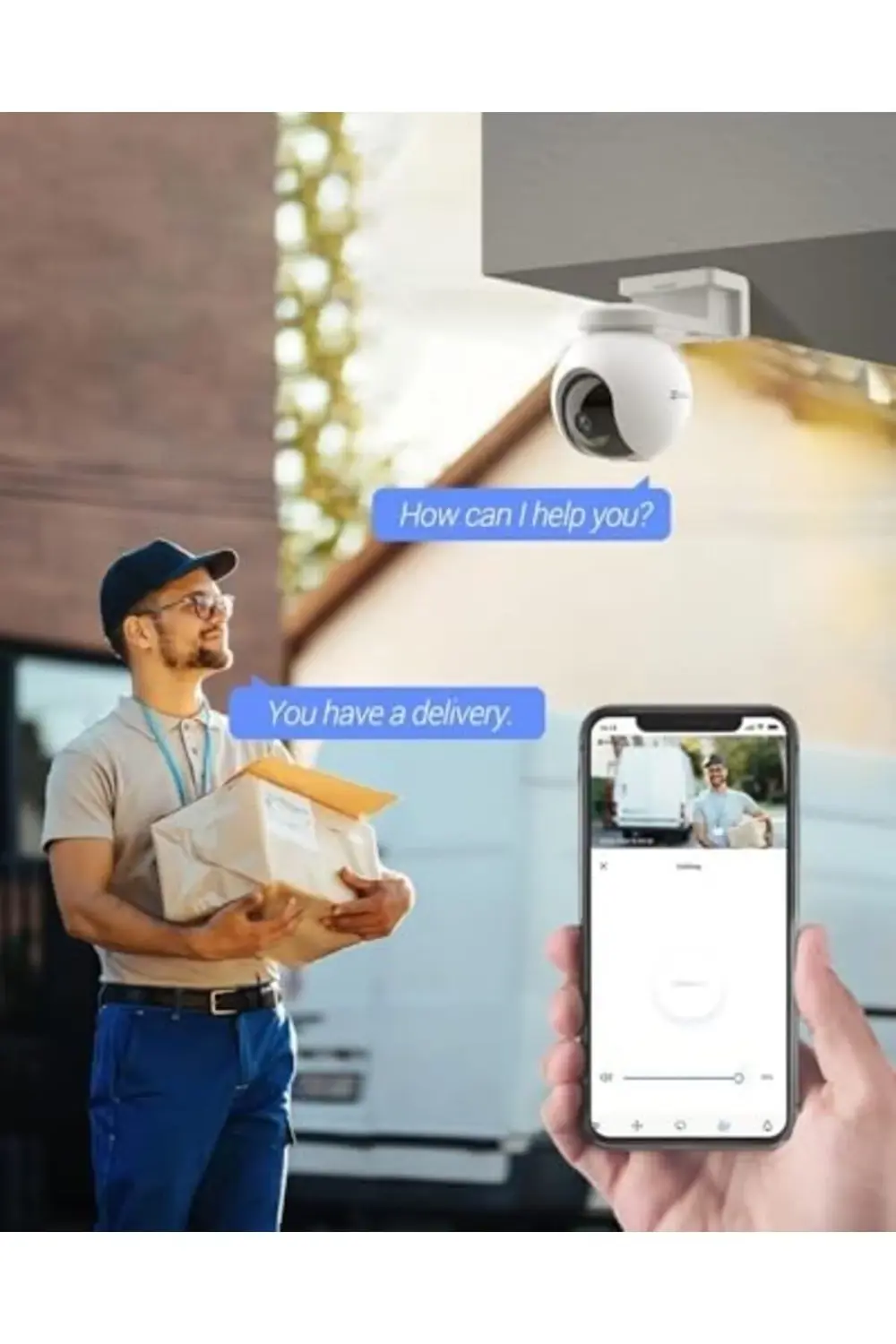 newpolyx Ezvız CS-HB8 4MP Wi-Fi Bataryalı PT Kamera CS-HB8 4MP go