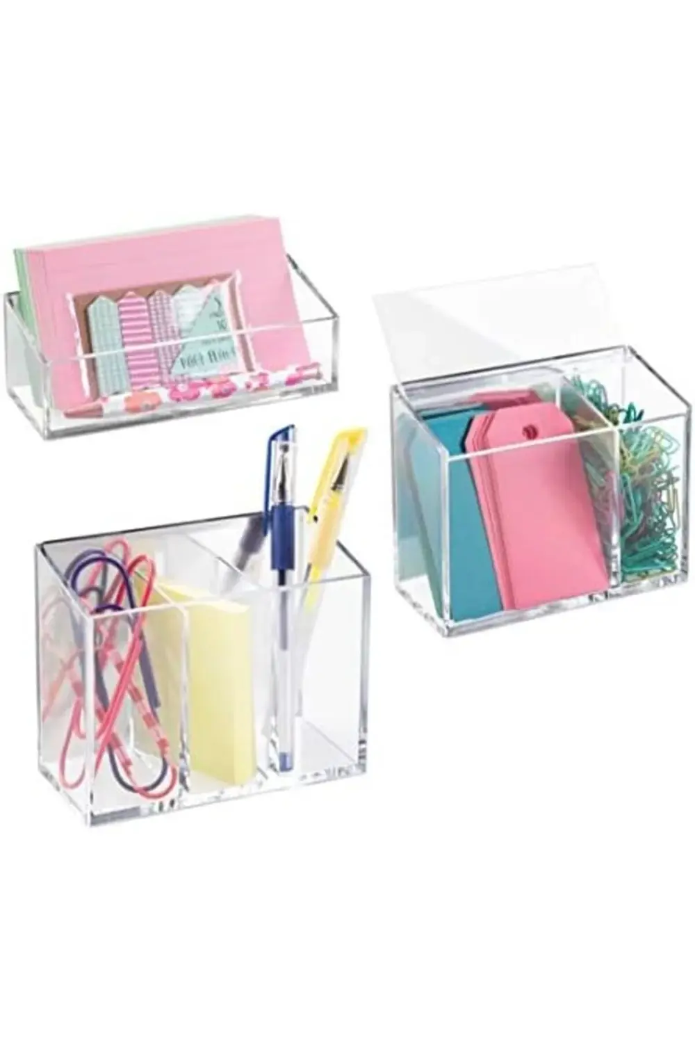 newpolyx Kırtasiye Malzemesi Düzenleyici Kapaklı,Kendinden Yapışk