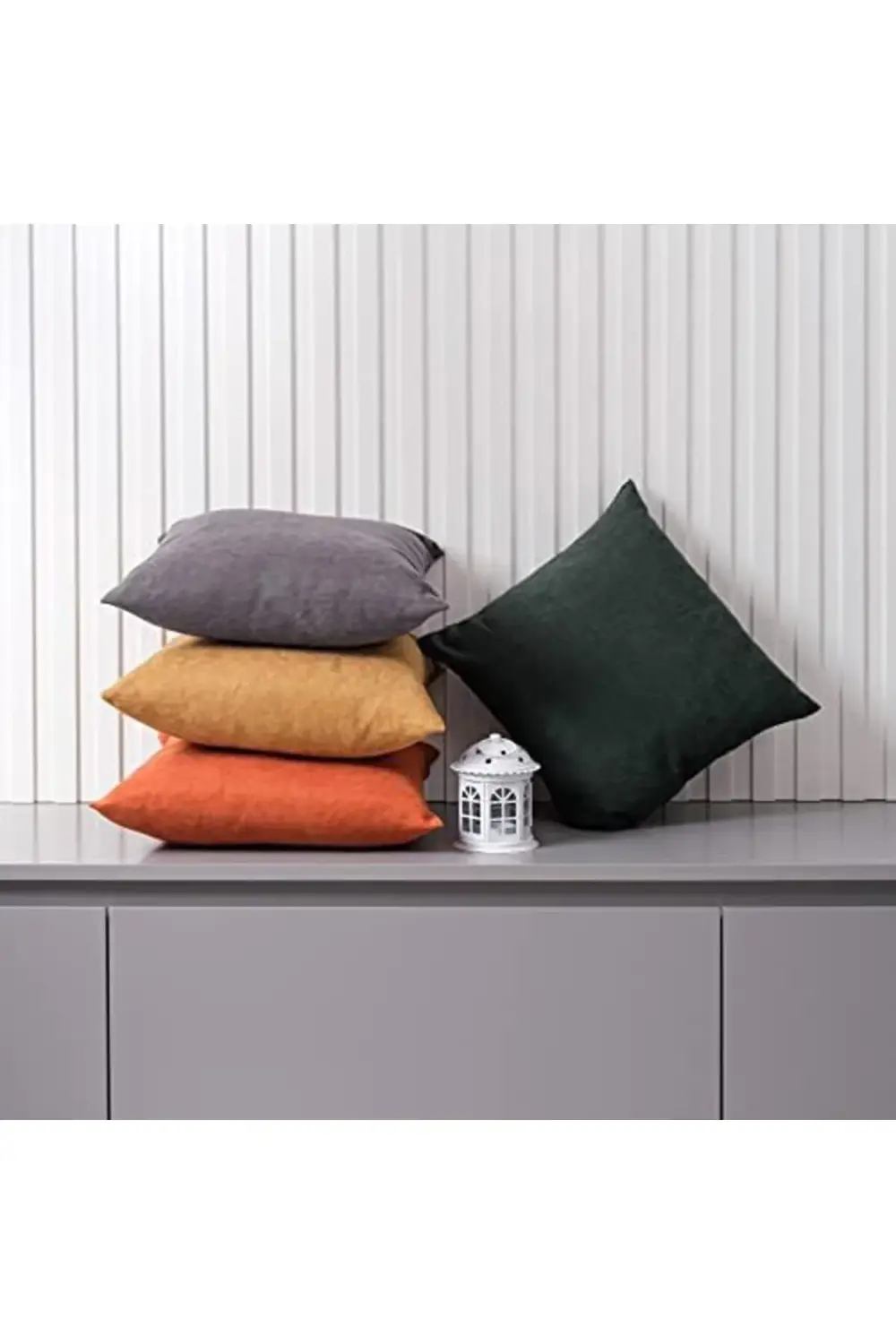 newpolyx Ölçü Seçenekli 2'li Kırlent Kılıfı Dekoratif Düz Sade Ka