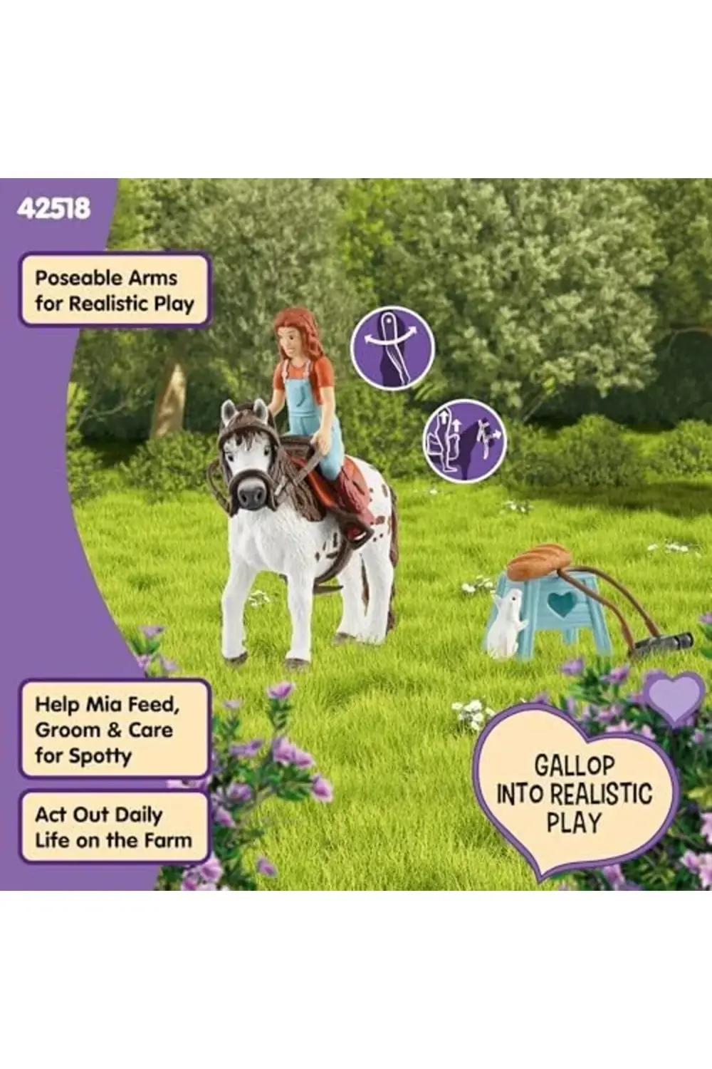 newpolyx SCHLEICH Mia ve Spotty goldglint 395519