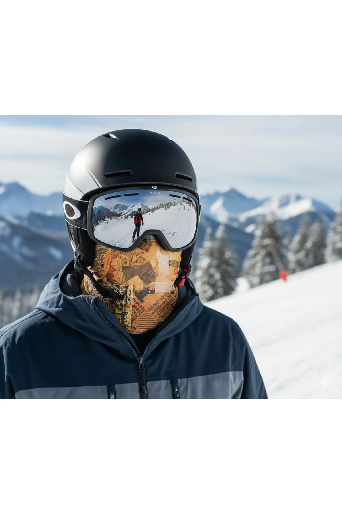 NEWSPAPER Unisex Motorcu Buff Outdoor Bandana– Rüzgâr, Toz ve Soğ