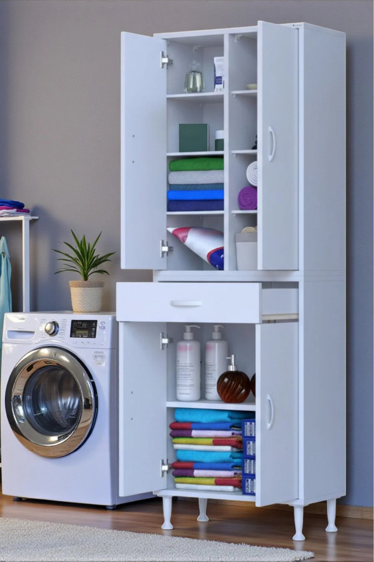Nexa Modüler Dolap 65 Cm Banyo/Mutfak Dolabı Extra Kullanım Alanl