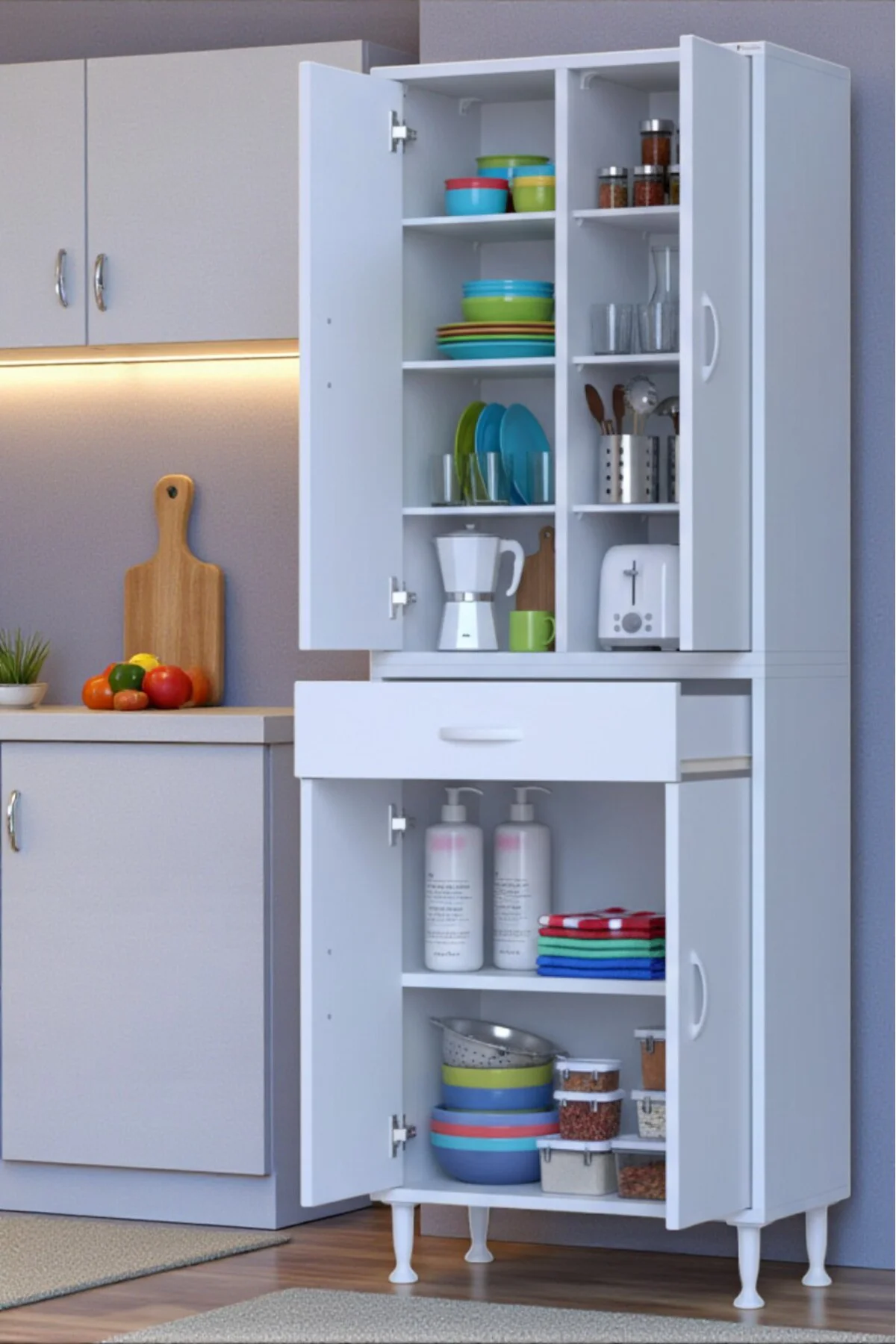 Nexa Modüler Dolap 70 Cm Banyo/Mutfak Dolabı Extra Kullanım Alanl