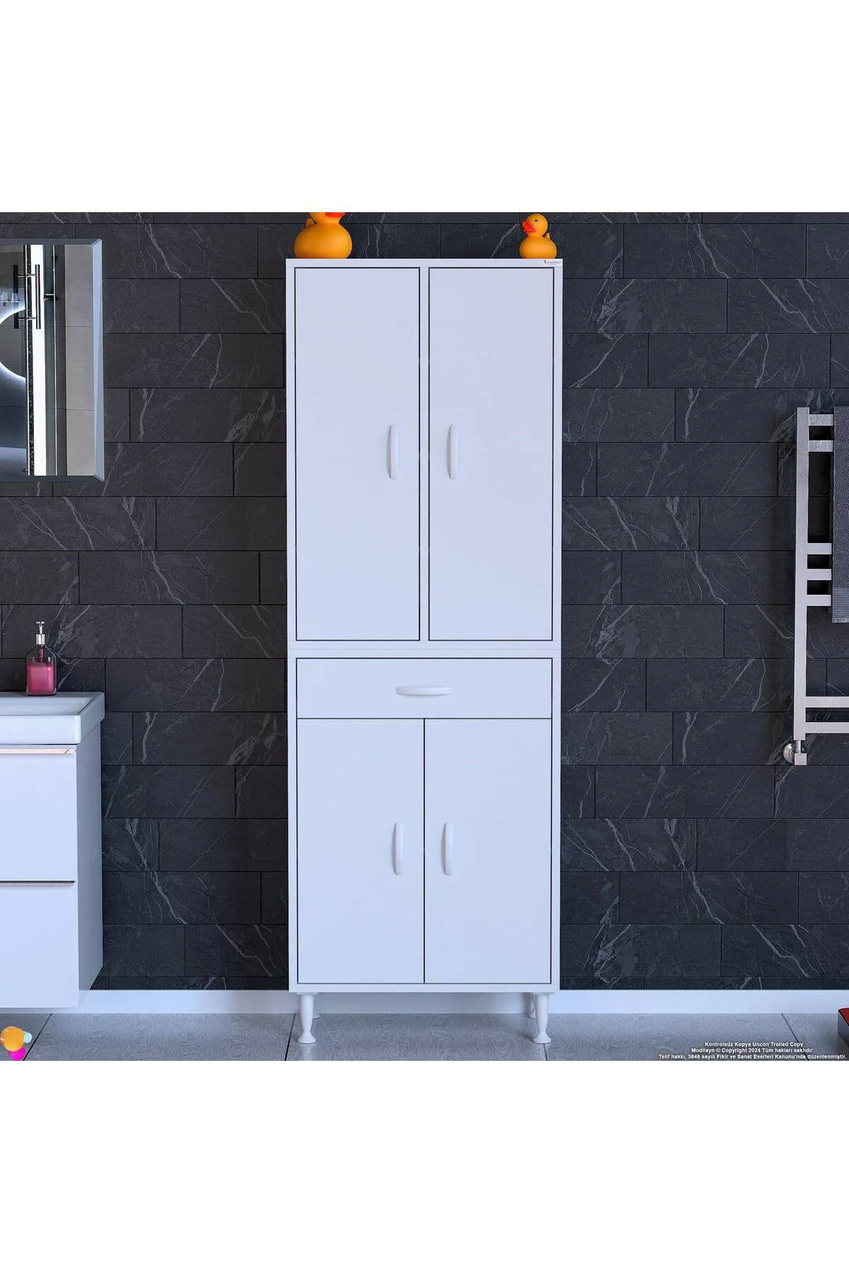 Nexa Modüler Dolap 70 Cm Banyo/Mutfak Dolabı Extra Kullanım Alanl