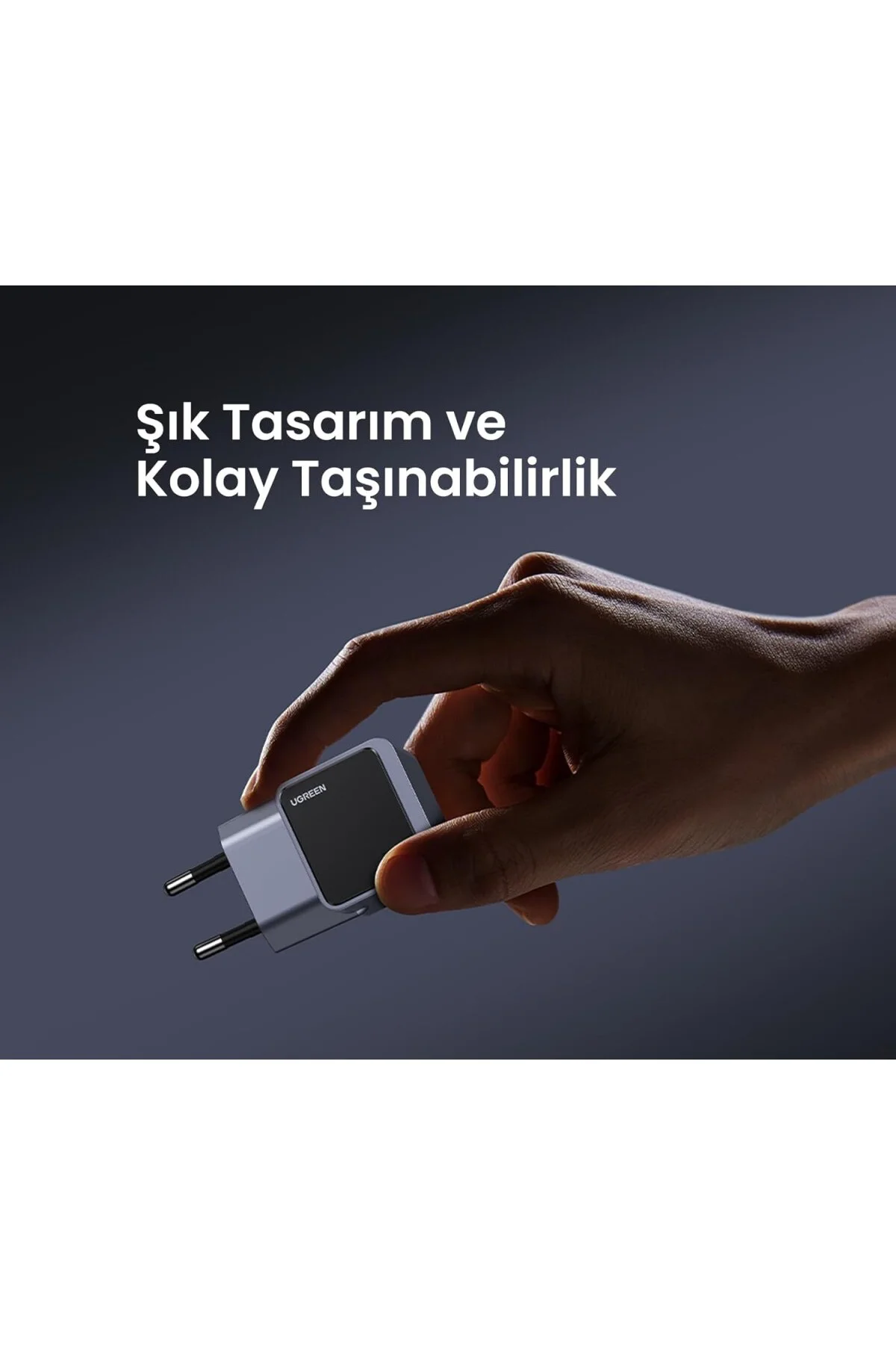 Nexode Air 30W USB-C GaN Fast Charger EU Hızlı Şarj Adaptörü