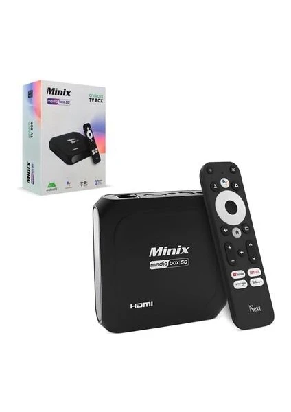 Next Minix Mediabox 5g Androıd Box 4K 2g Ram - 16GB Hafıza Sesli Next Minix Mediabox 5g Androıd Box 4K 2g Ram - 16GB Hafıza Sesli