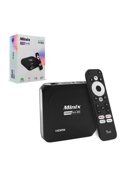 Next  Minix Mediabox 5G Androıd Box 4K 2G Ram - 16Gb Hafıza Sesli